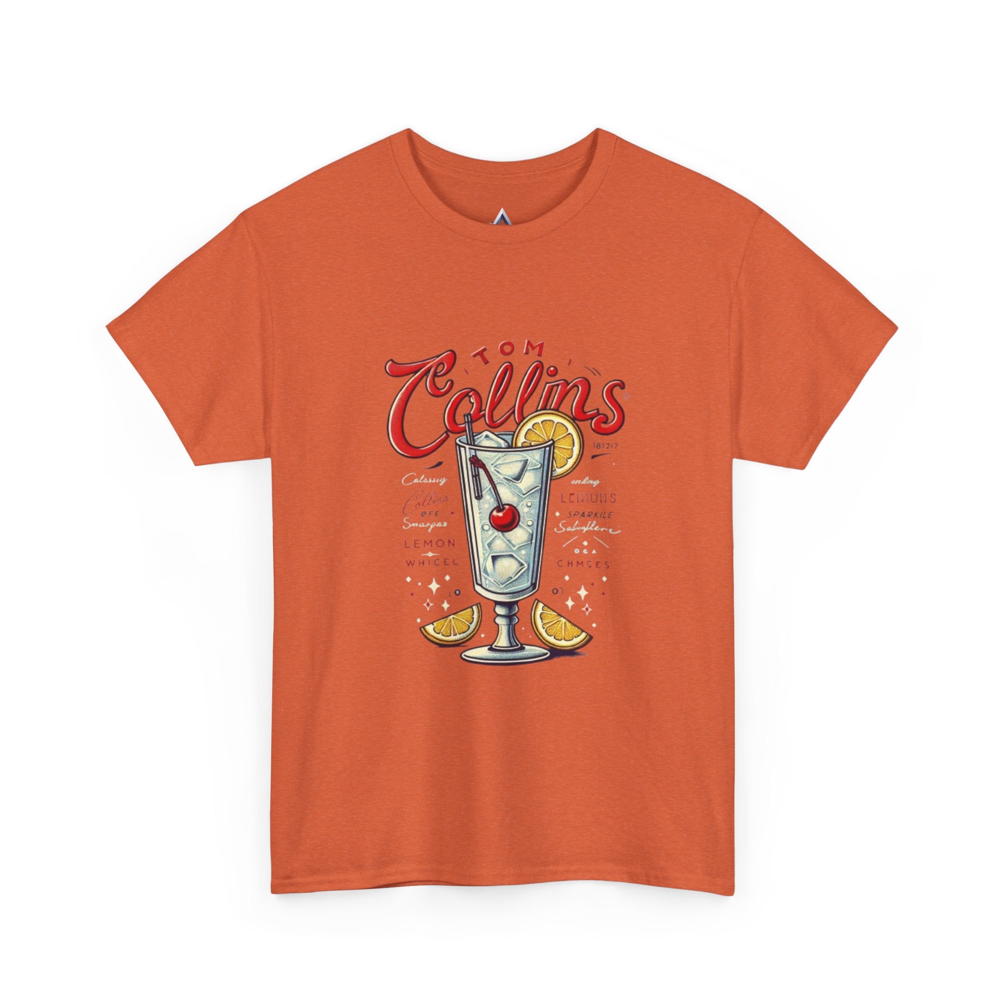 Tom Collins Cocktail Unisex Heavy Cotton Tee