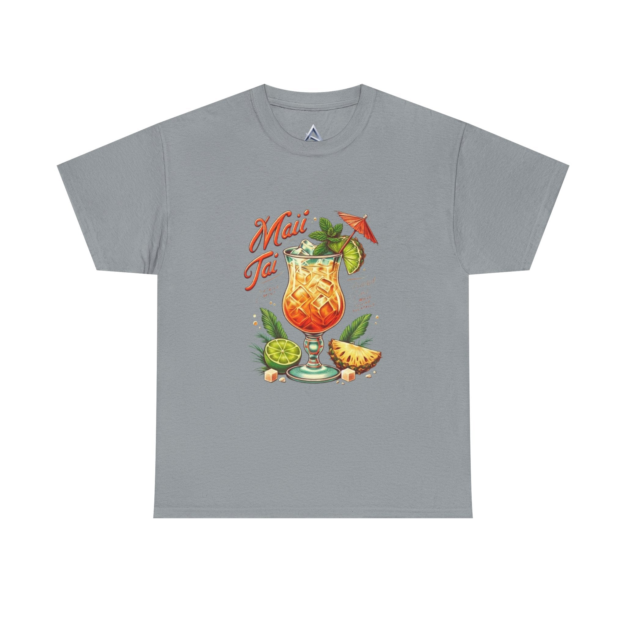 Maui Tai Cocktail Unisex Heavy Cotton Tee