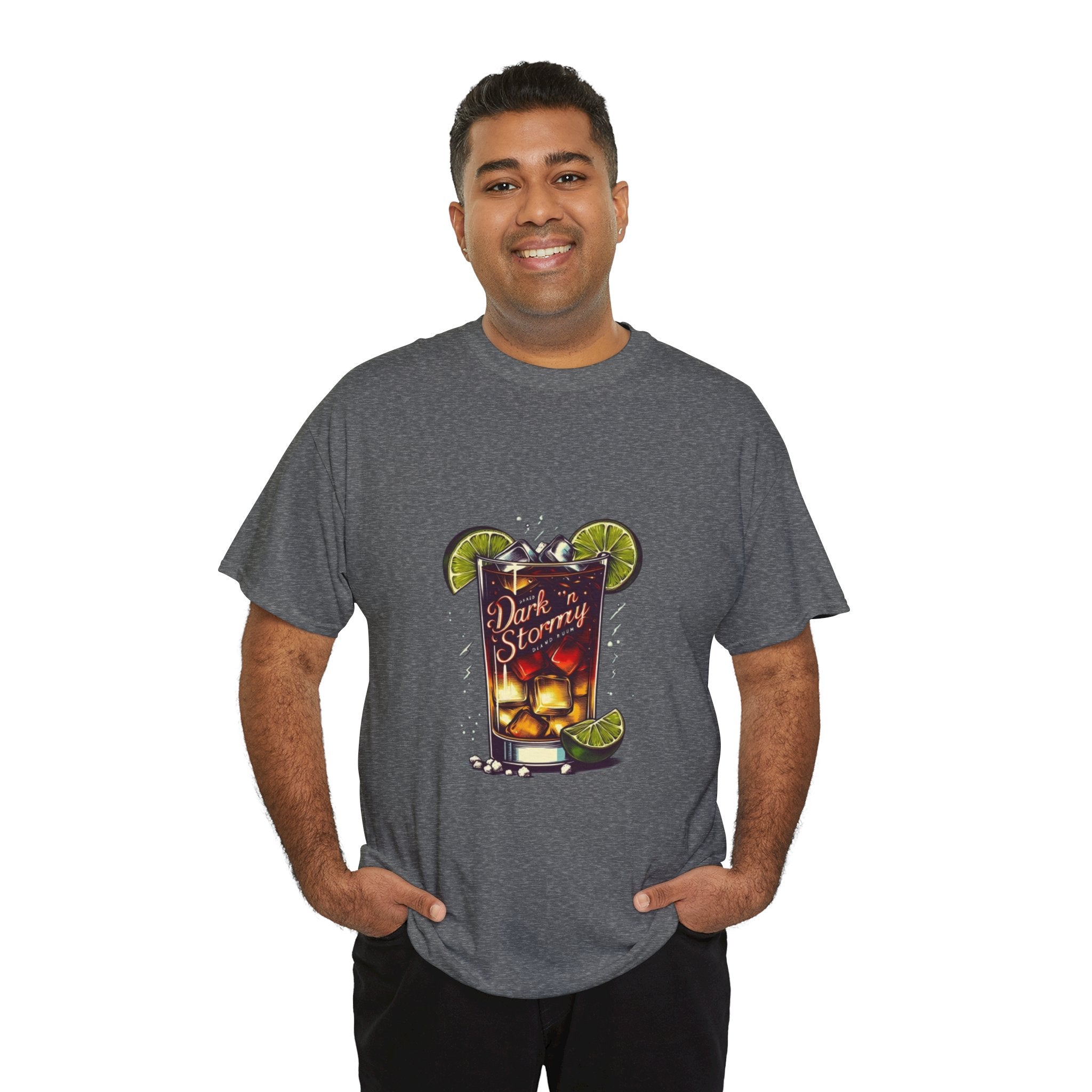 Dark 'n Stormy Cocktail Unisex Heavy Cotton Tee