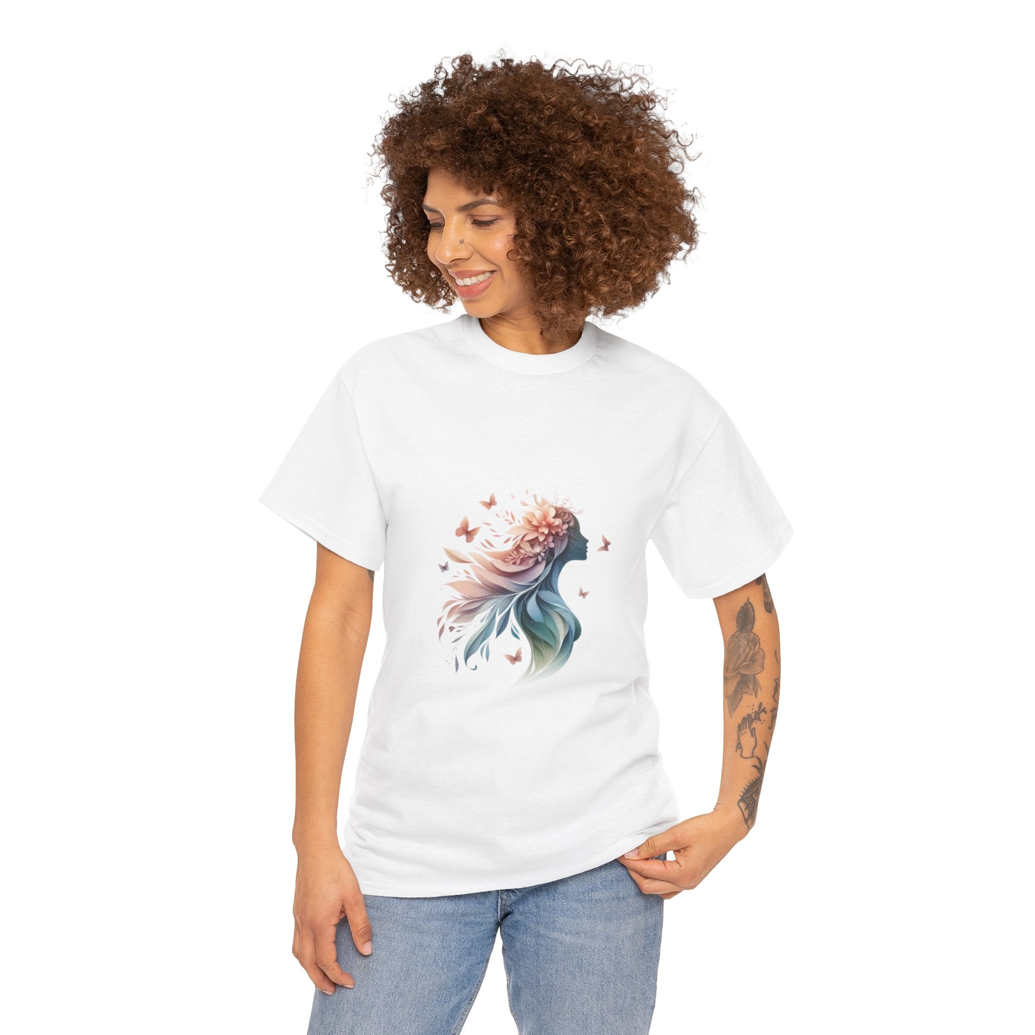 Whimsical Butterfly Dreamer Unisex Heavy Cotton Tee