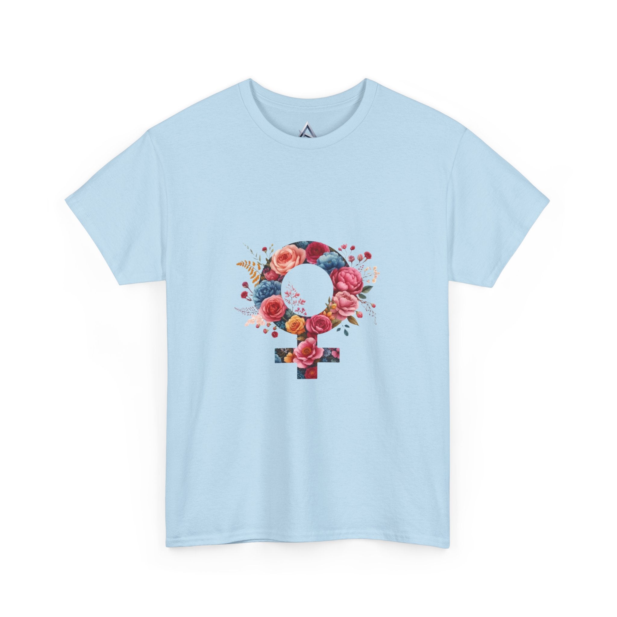 Floral Feminist Empowering Statement Heavy Cotton Custom Tee