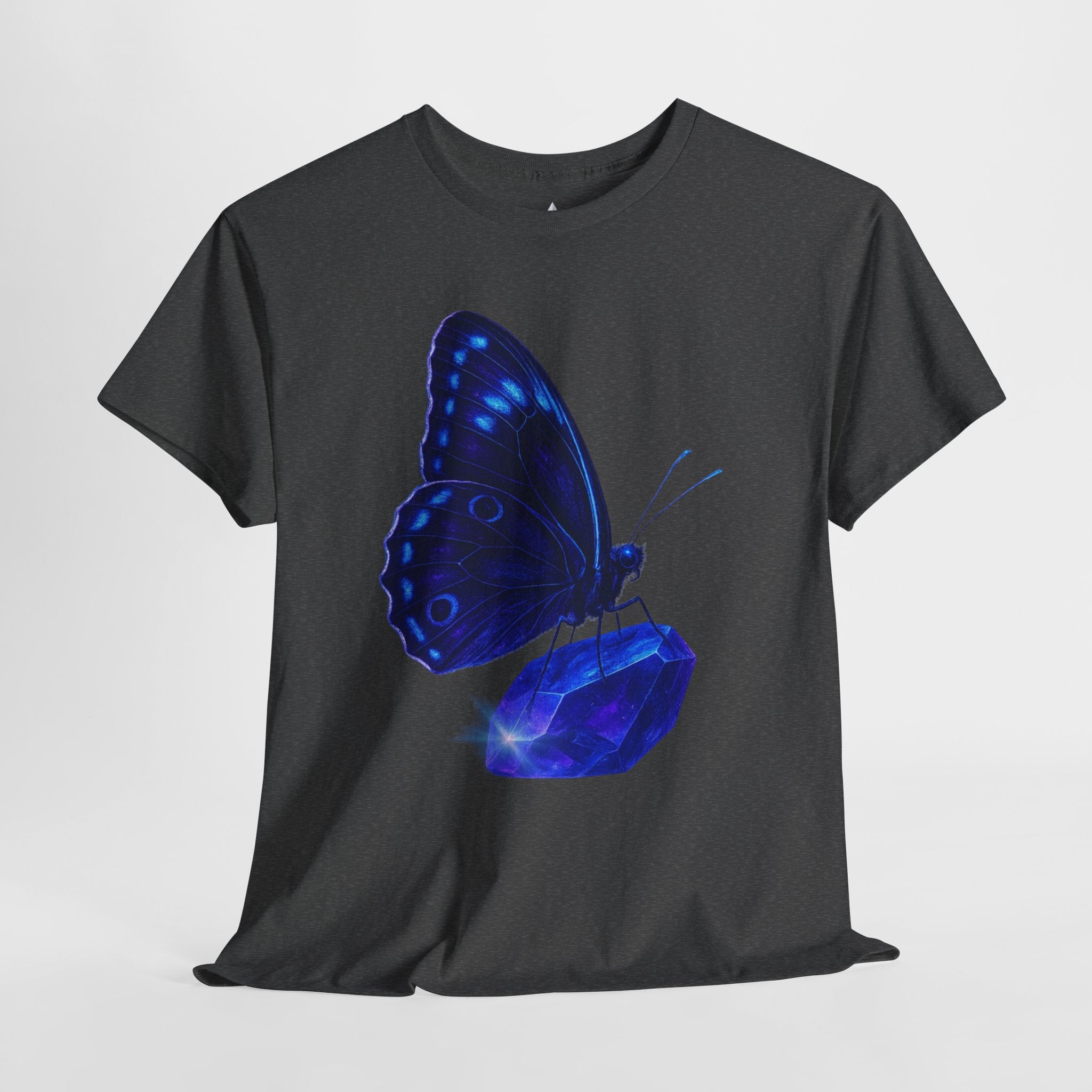 Blue Butterfly Graphic Heavy Cotton Tee