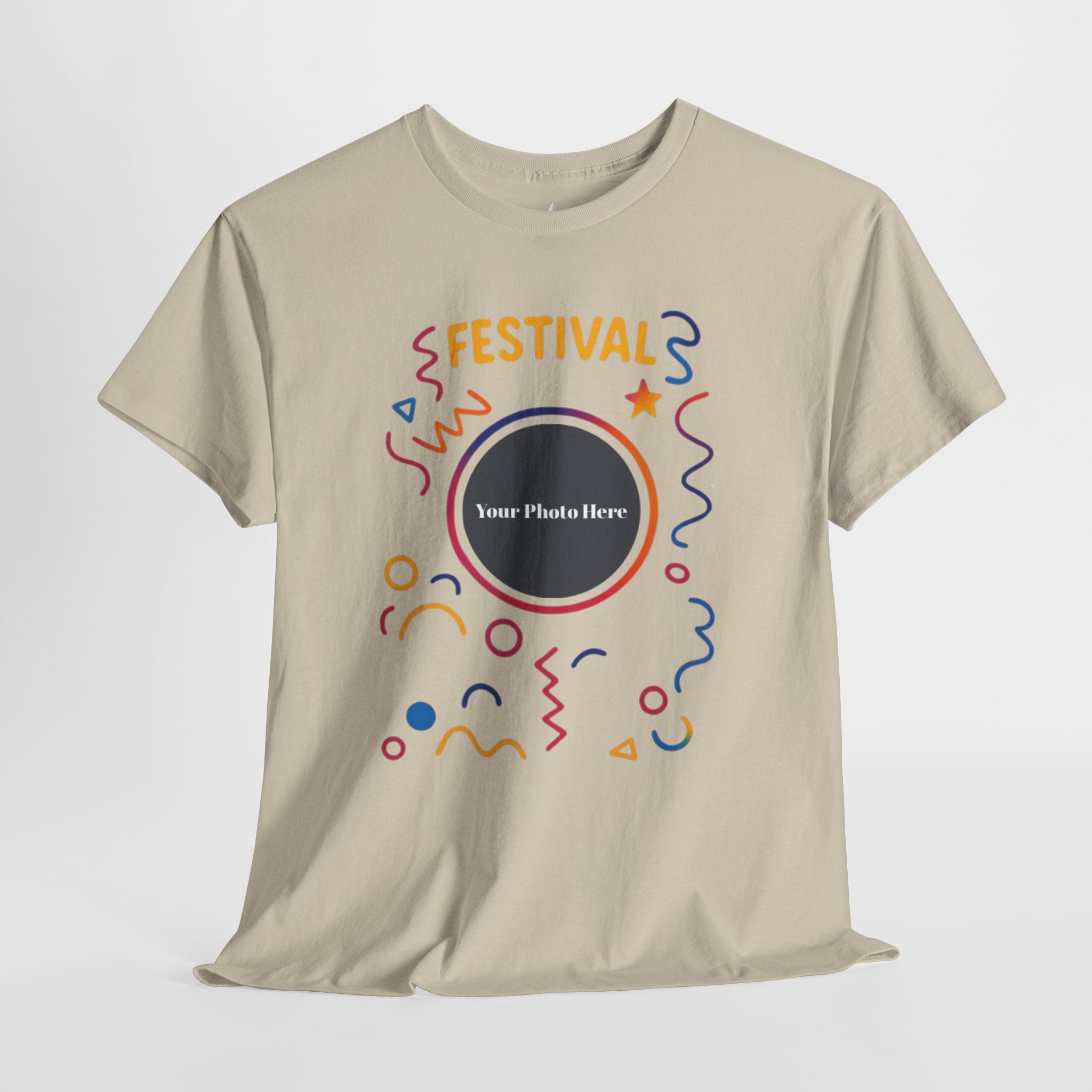 Festival Custom Photo Heavy Cotton Tee