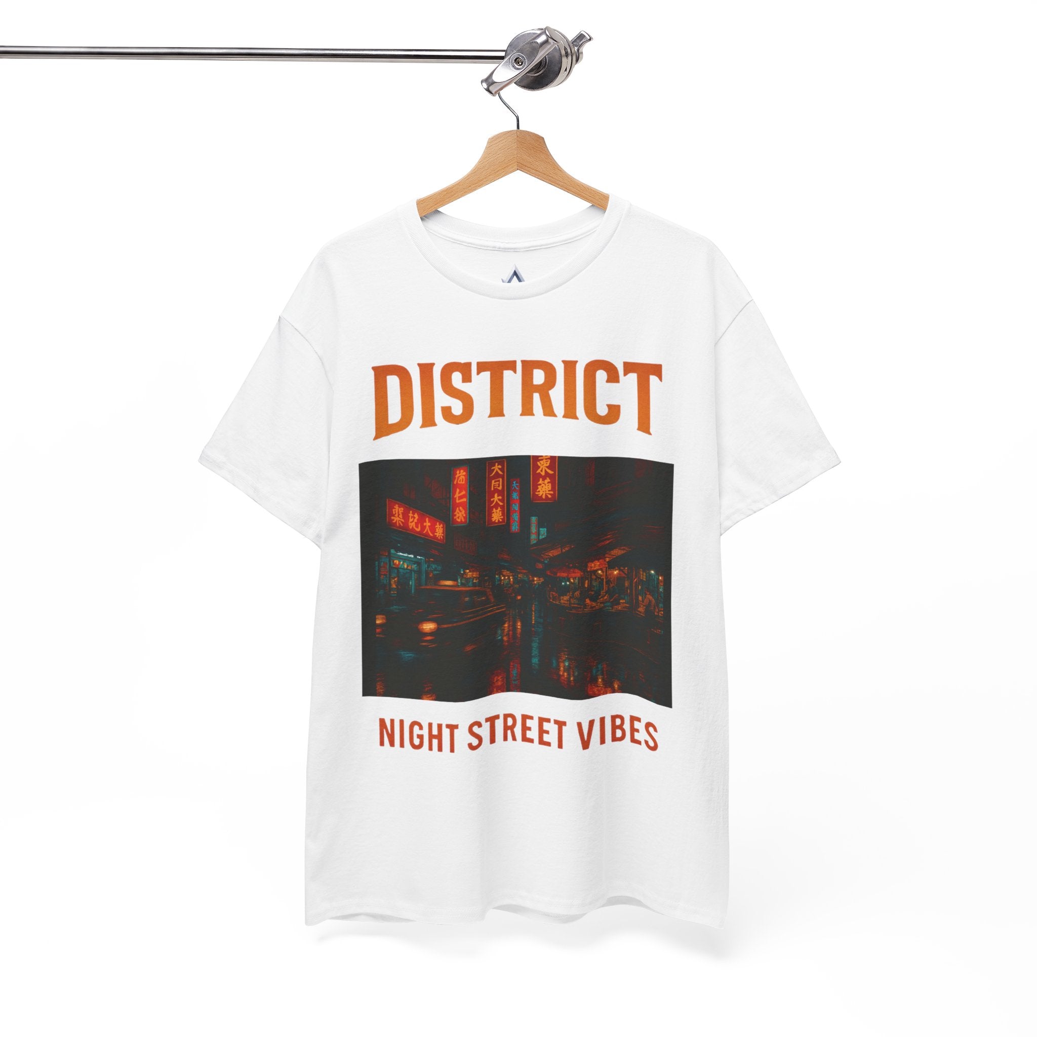 District Night Street Vibes Unisex Heavy Cotton Tee