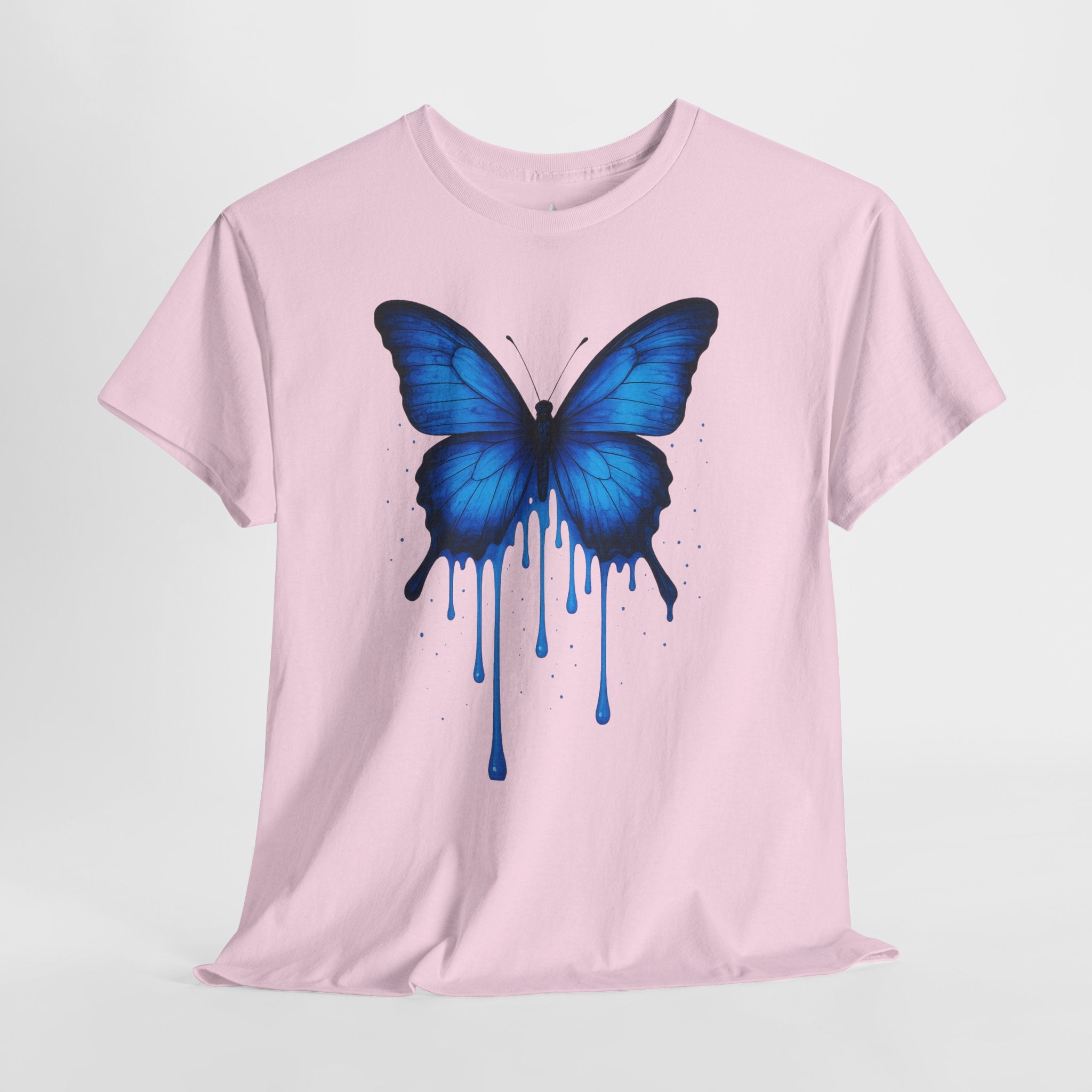 Blue Butterfly Art Unisex Heavy Cotton Tee