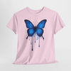 Blue Butterfly Art Unisex Heavy Cotton Tee
