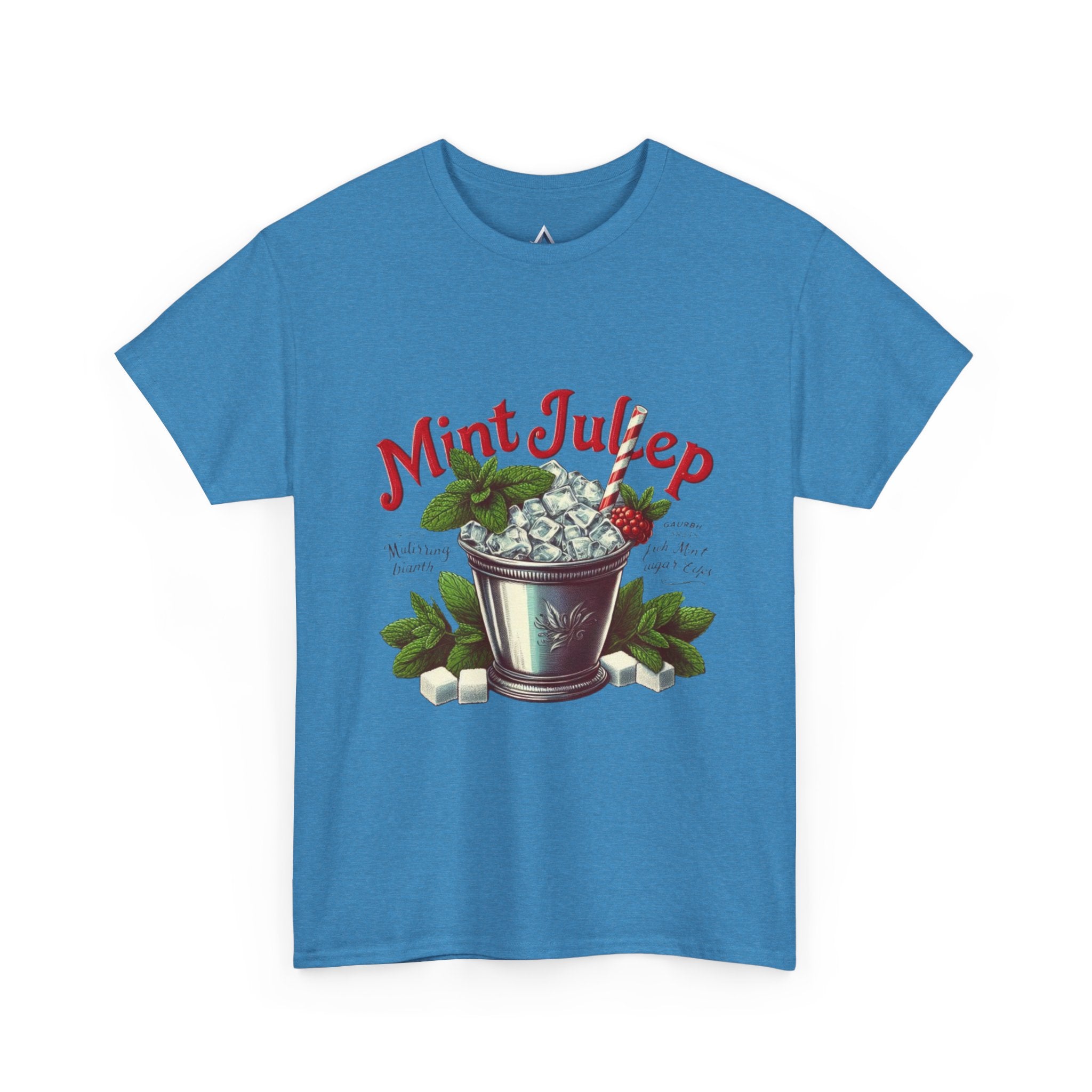 Mint Julep Cocktail Unisex Heavy Cotton Tee