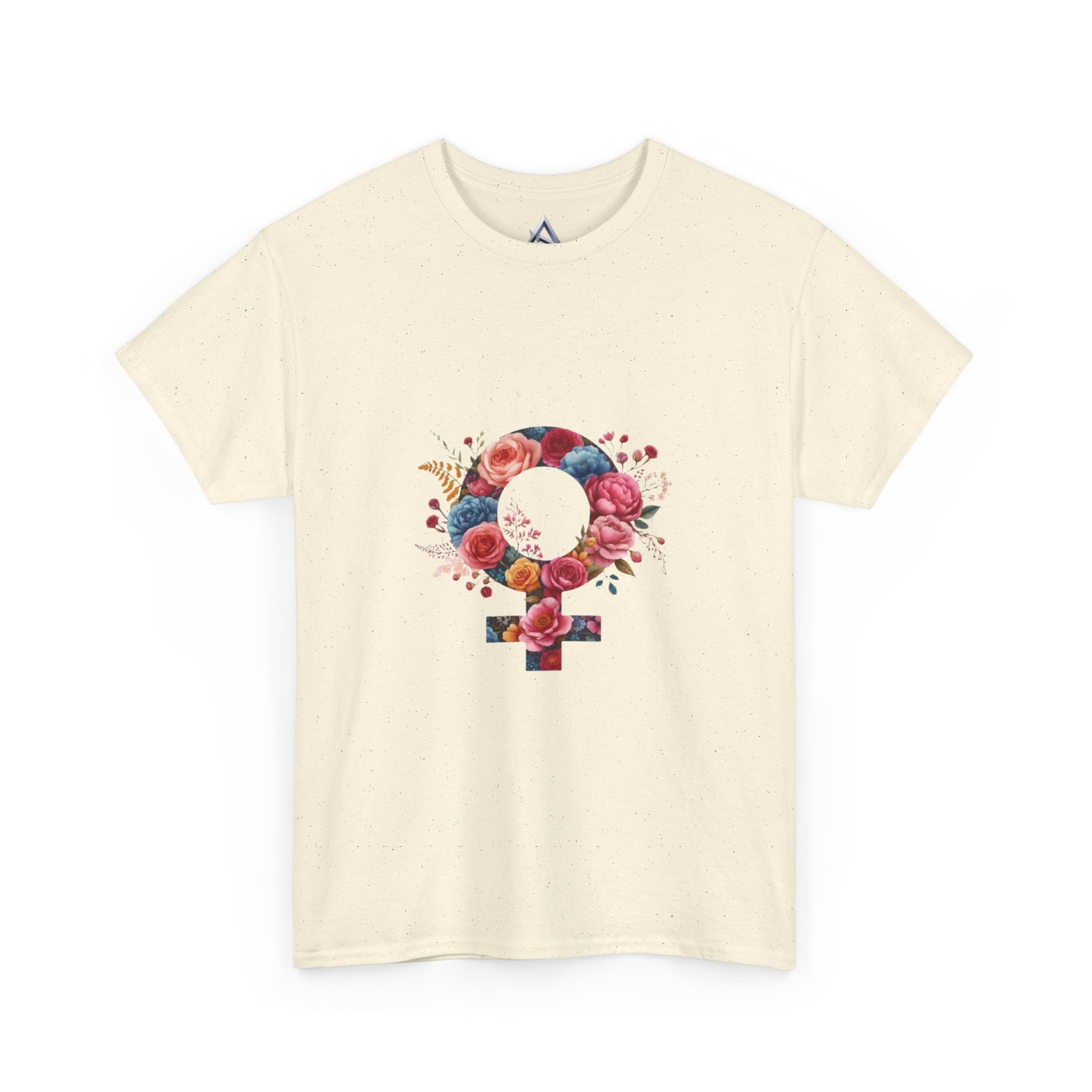 Floral Feminist Empowering Statement Heavy Cotton Custom Tee