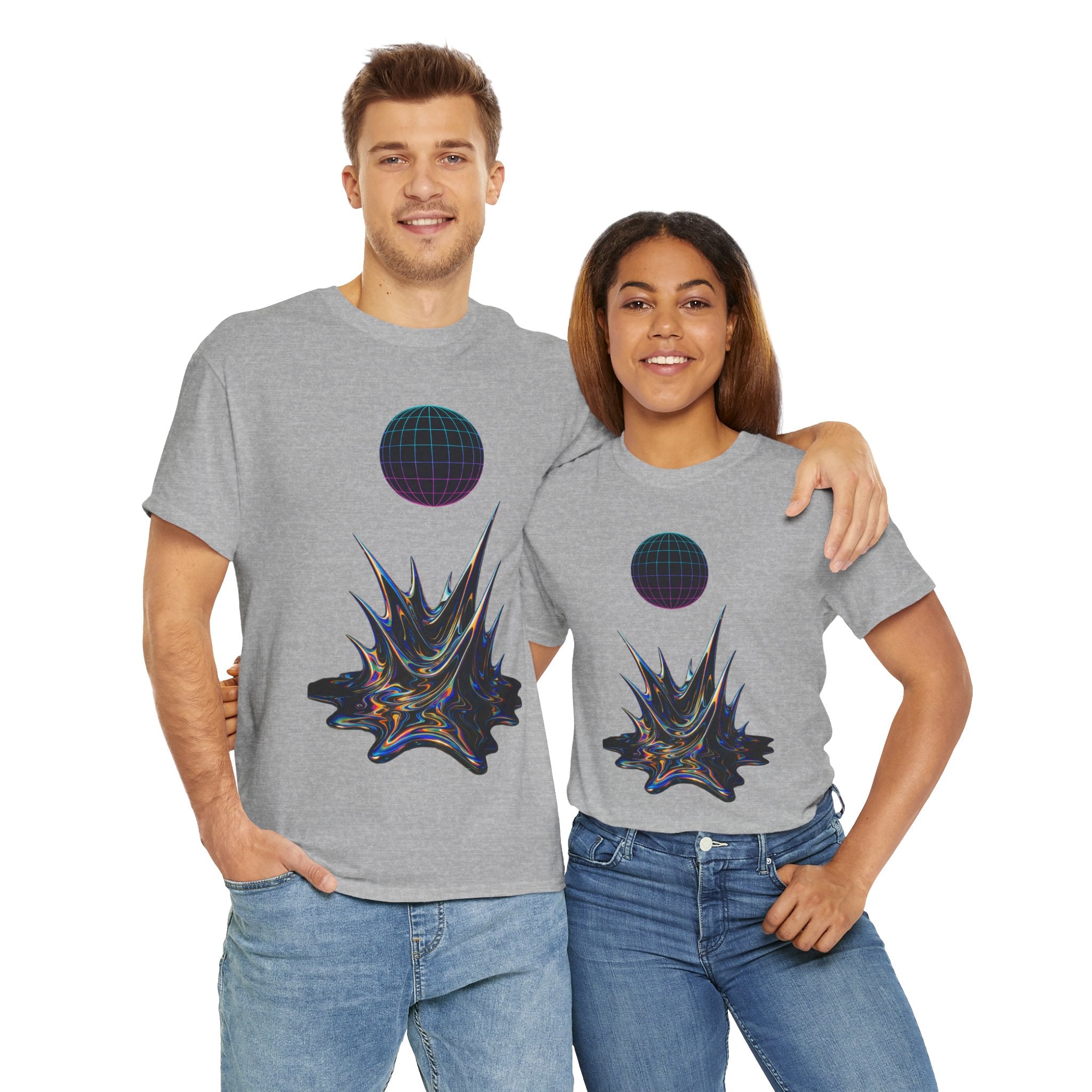 Cosmic Graphic Art Unisex Heavy Cotton Tee