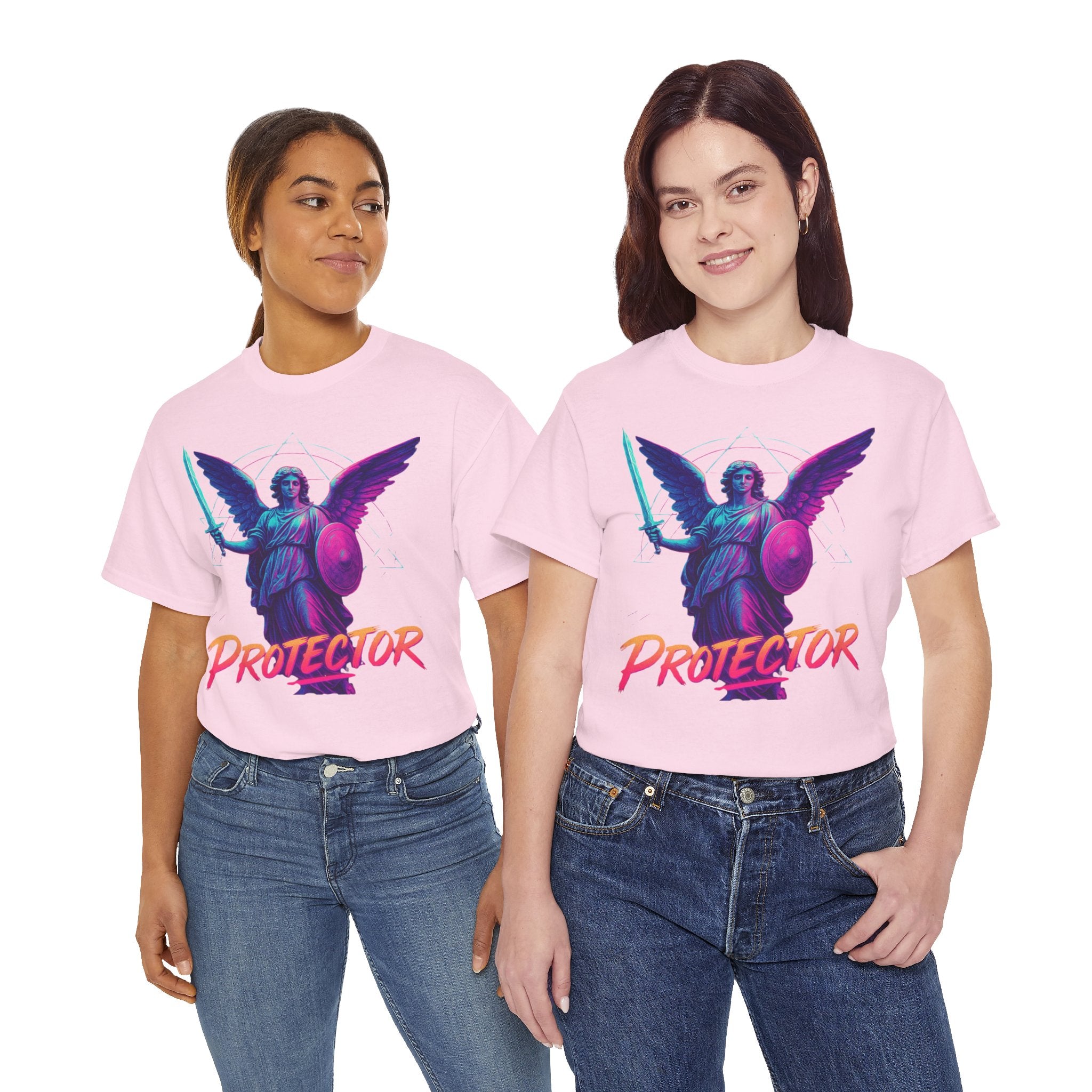 Vibrant Guardian Protector Graphic Heavy Cotton Tee