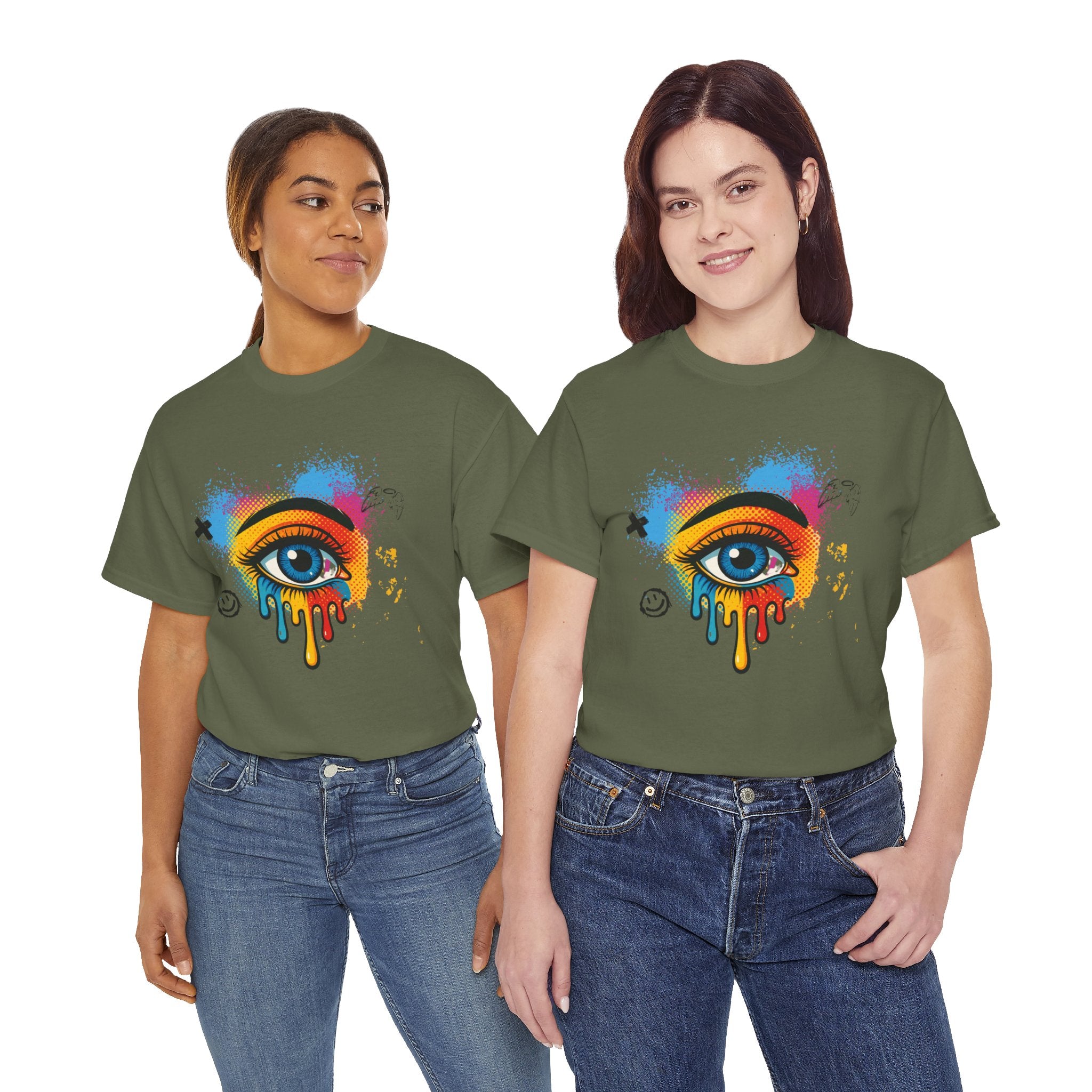 Artistic Eye Tee, Unisex Heavy Cotton T-Shirt