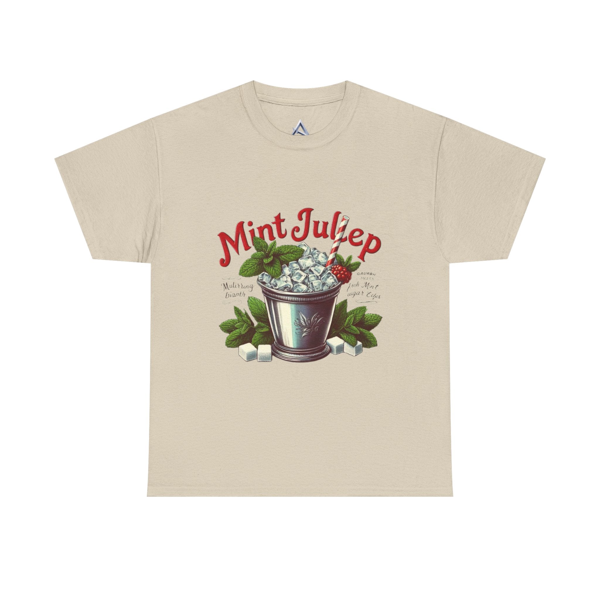 Mint Julep Cocktail Unisex Heavy Cotton Tee