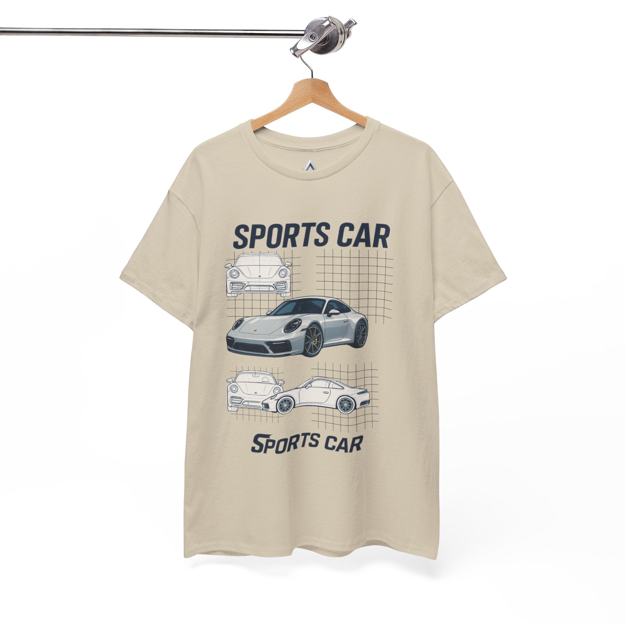 Sporty Car Graphic Heavy Cotton Tee