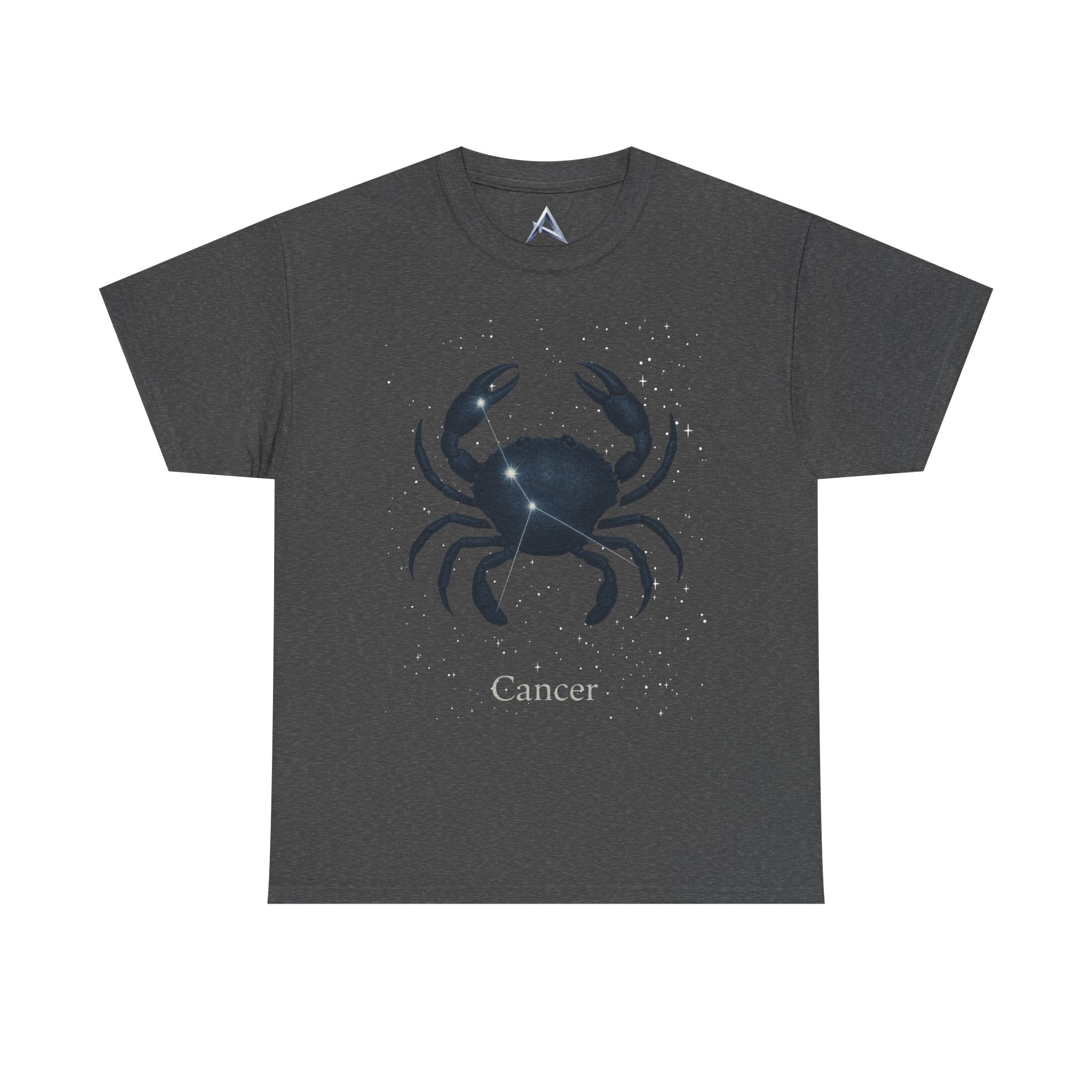 Cosmic Cancer Zodiac Unisex Heavy Cotton Tee
