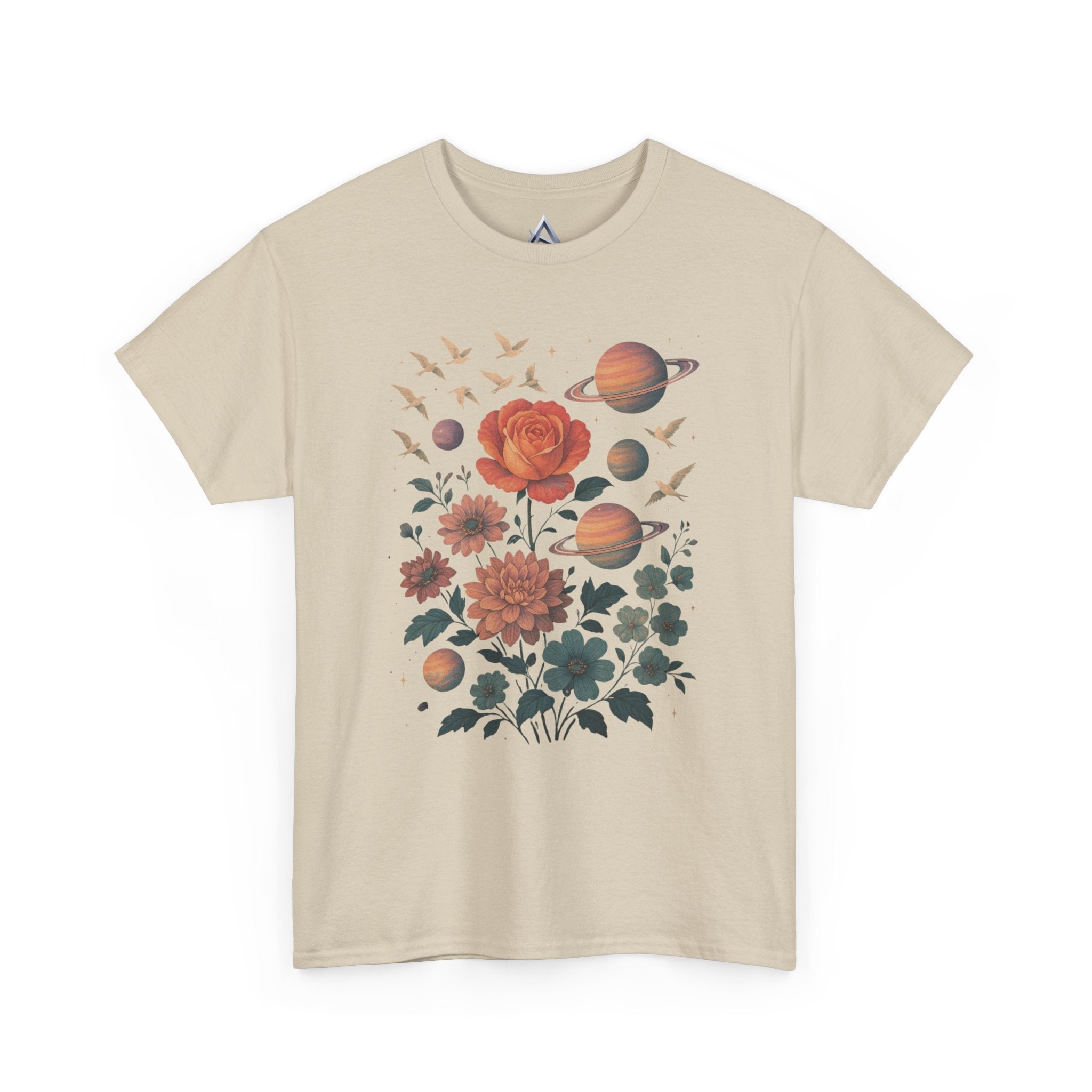 Cosmic Floral Unisex Heavy Cotton Tee