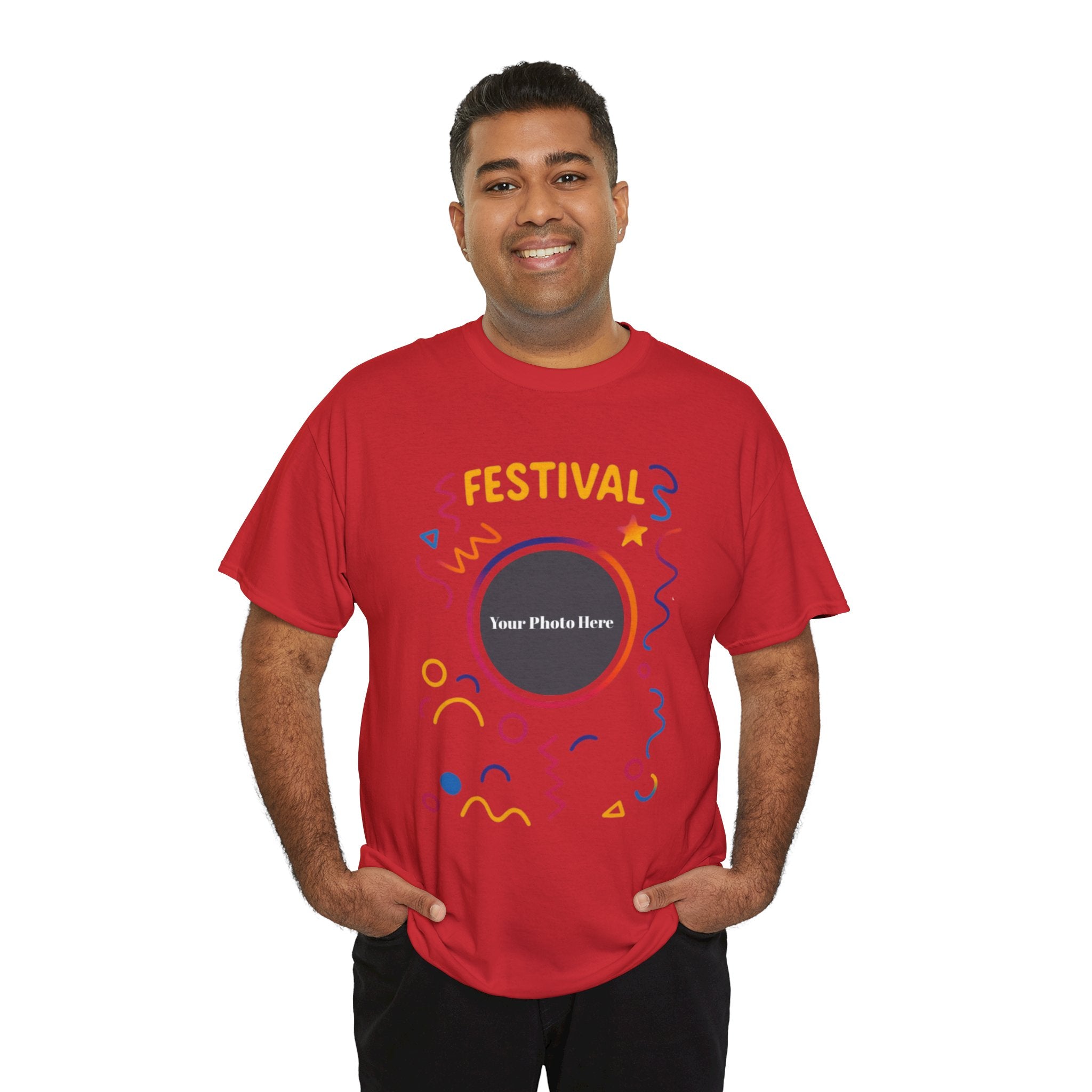 Festival Custom Photo Heavy Cotton Tee