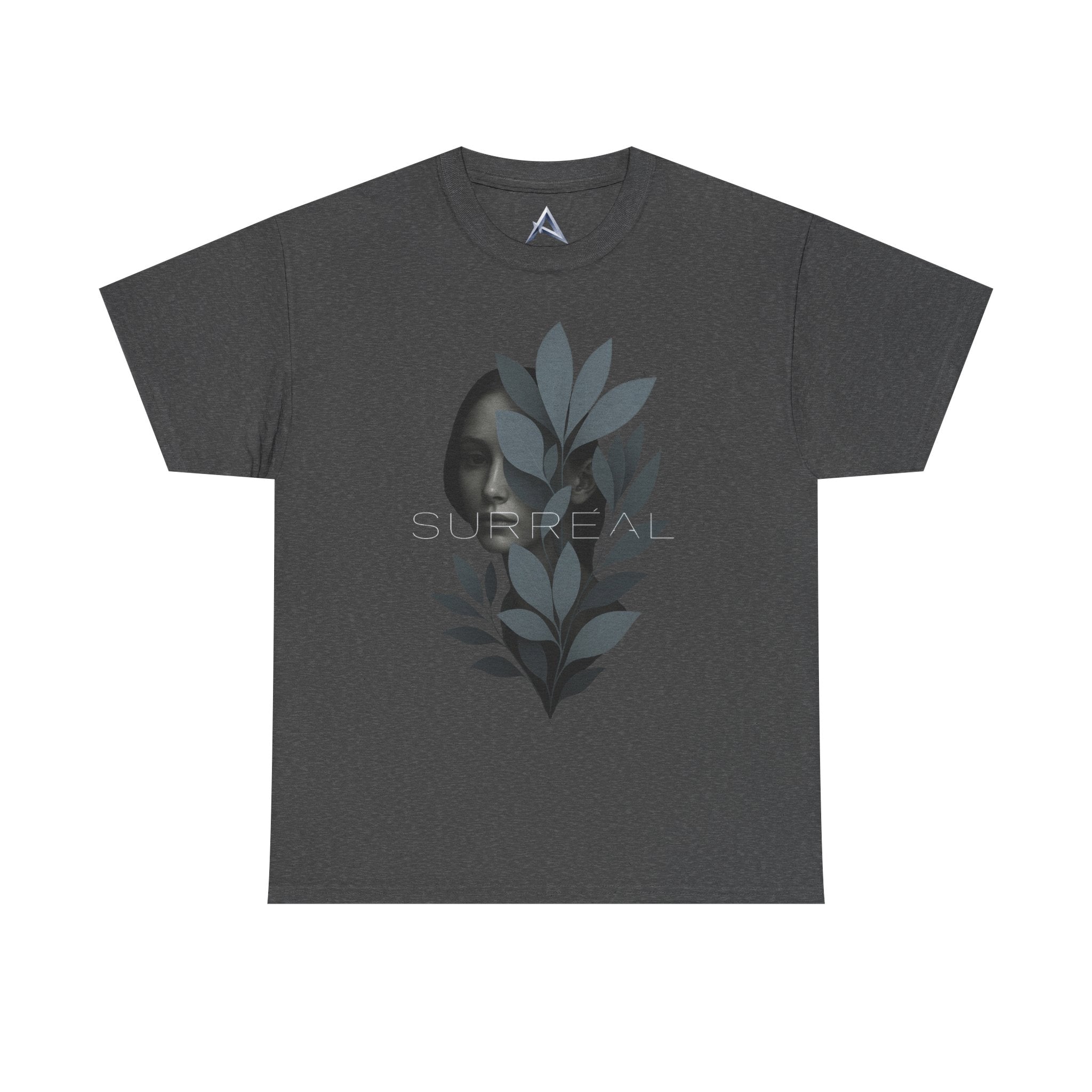 Surreal Leafy Face Heavy Cotton Tee