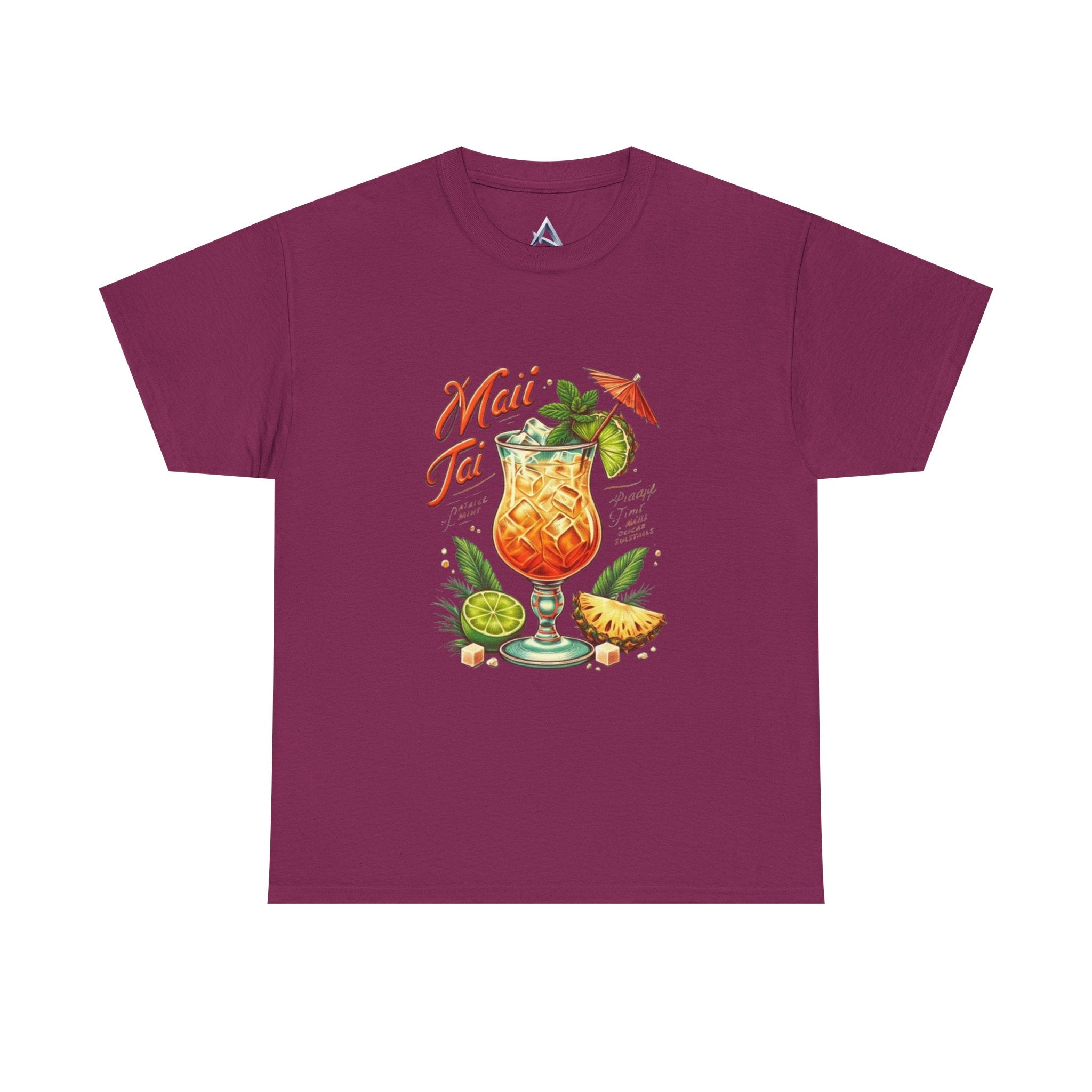 Maui Tai Cocktail Unisex Heavy Cotton Tee