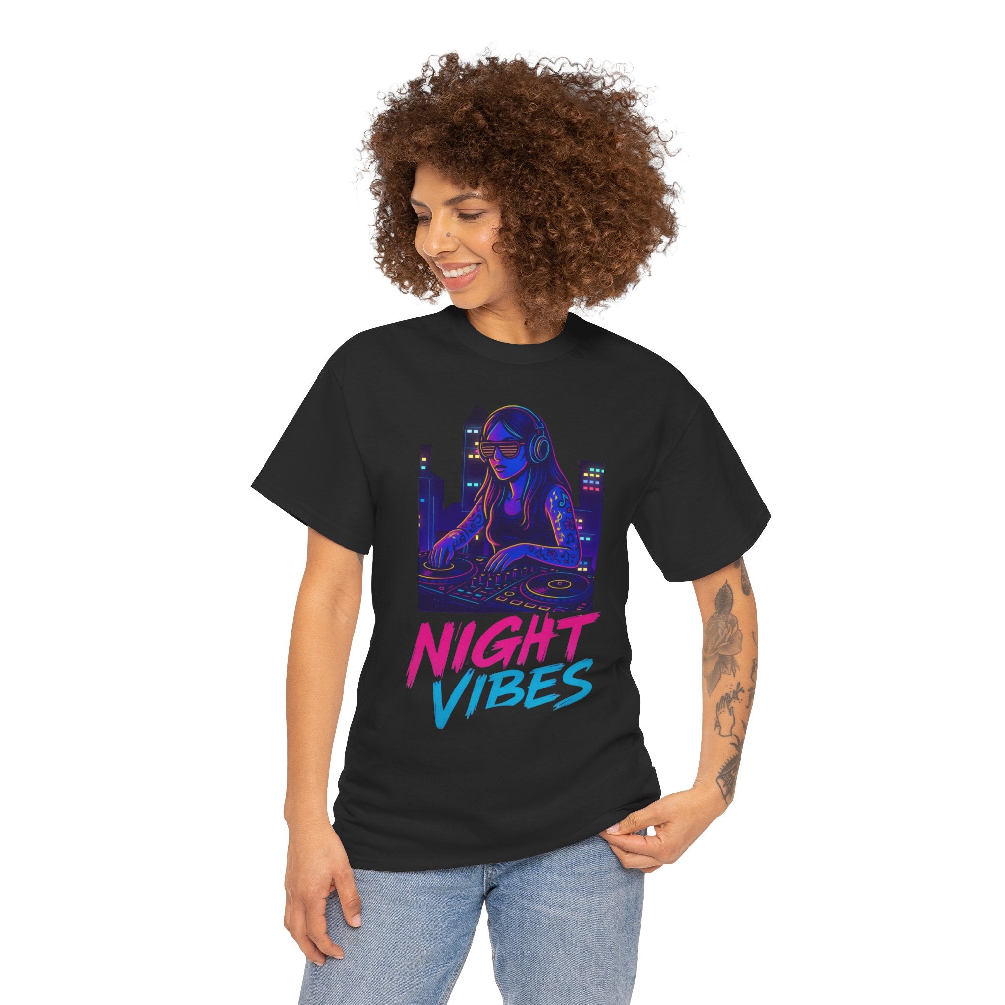 Night Vibes Unisex Heavy Cotton Tee
