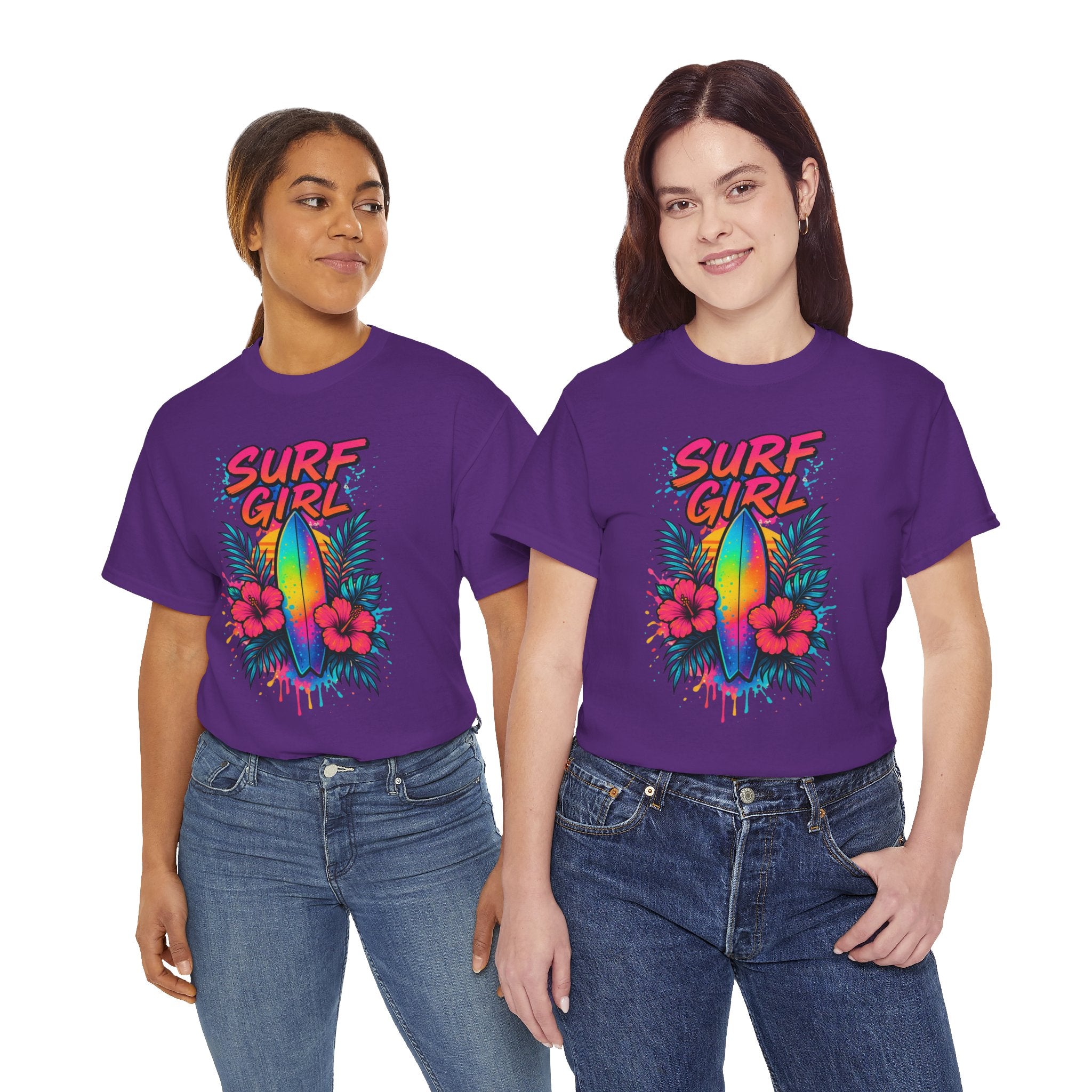 Surf Girl Vintage Heavy Cotton Tee