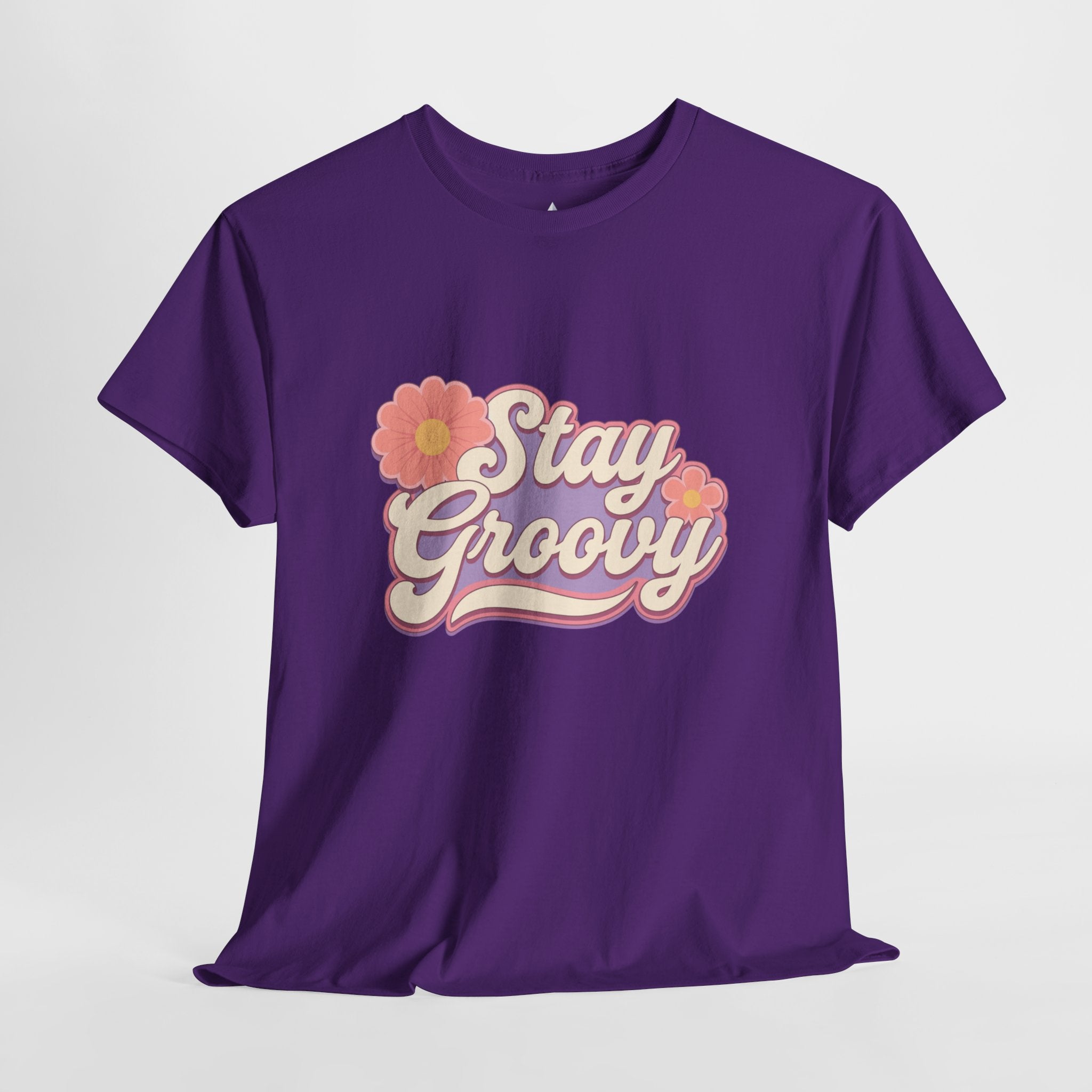 Stay Groovy Retro Unisex Heavy Cotton Tee