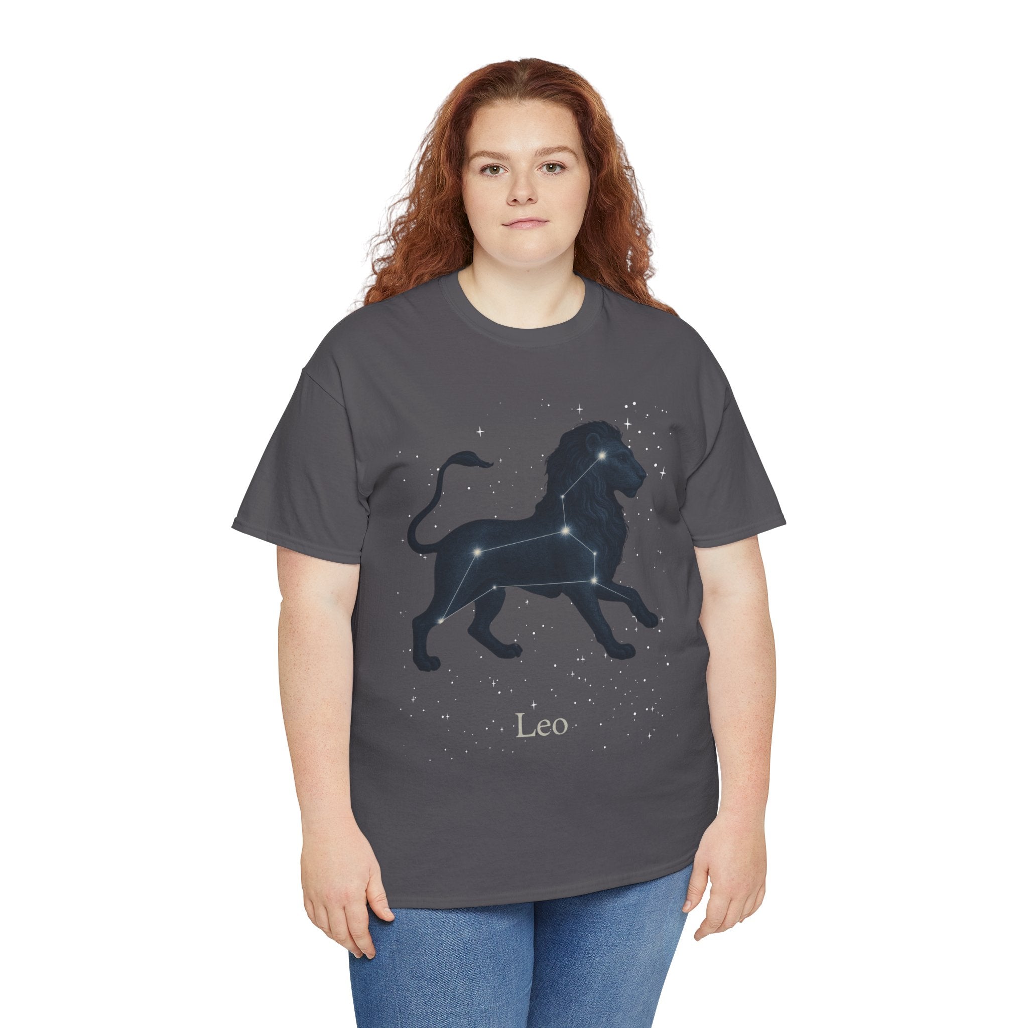 Leo Constellation Zodiac Heavy Cotton Tee