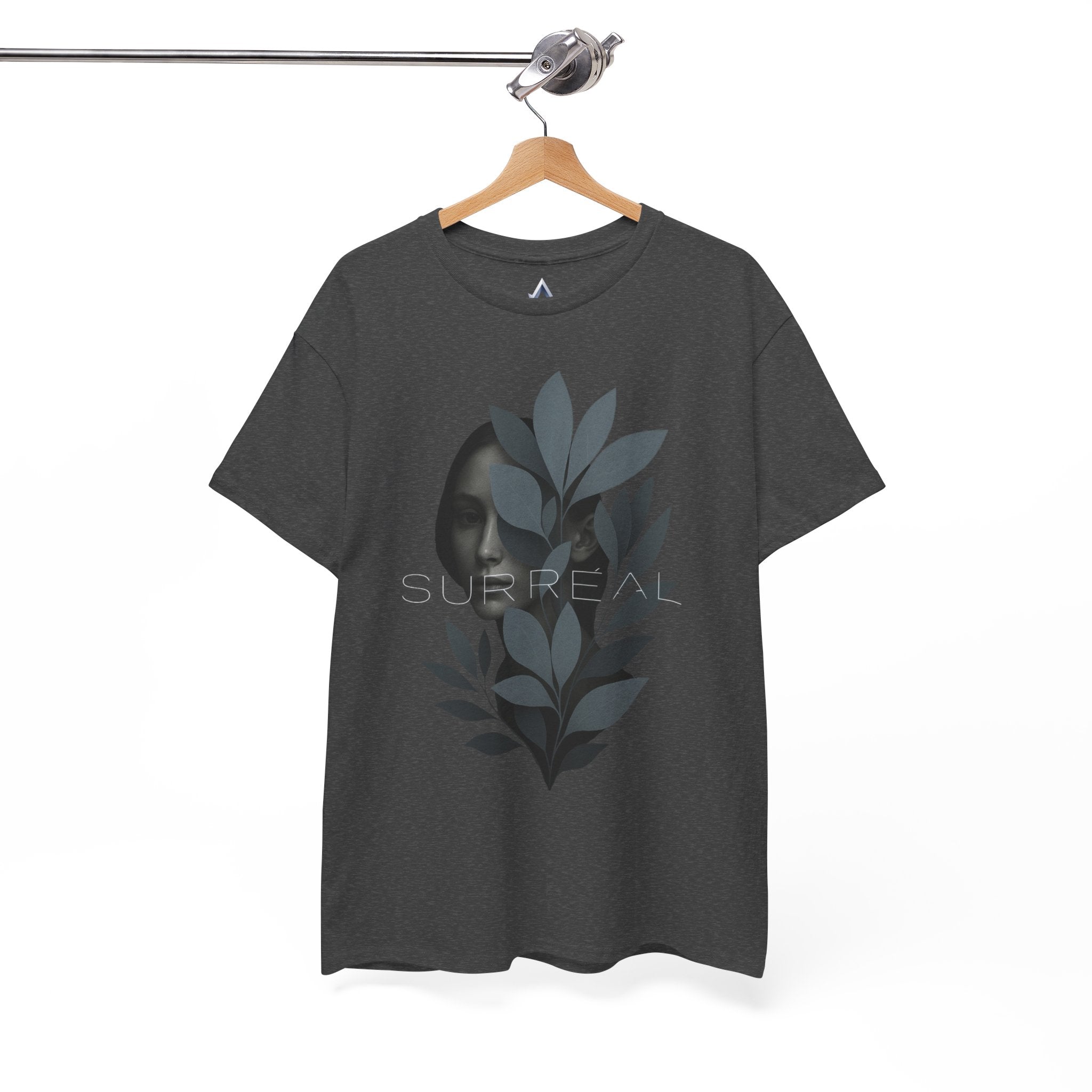 Surreal Leafy Face Heavy Cotton Tee