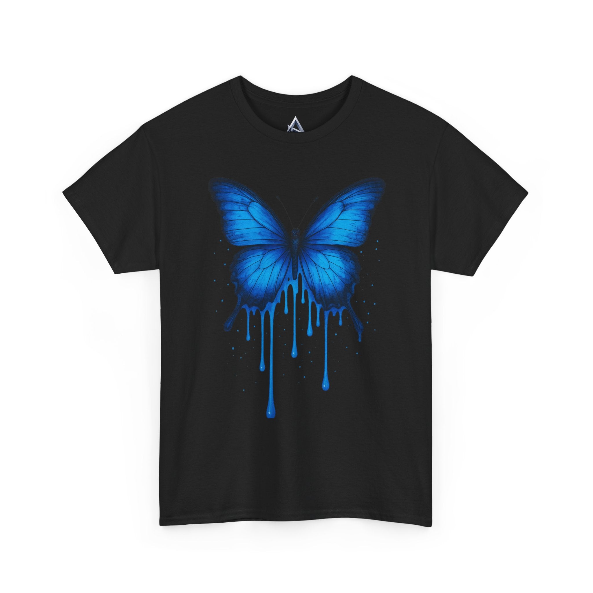 Blue Butterfly Art Unisex Heavy Cotton Tee