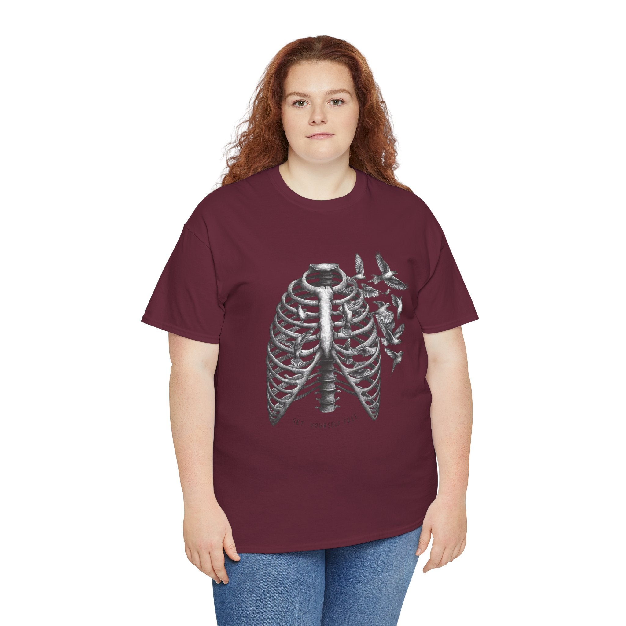 Botanical Lungs Unisex Heavy Cotton Tee