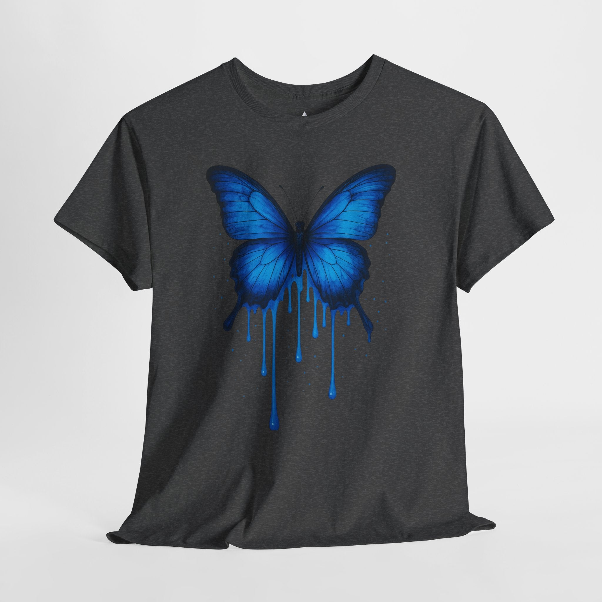Blue Butterfly Art Unisex Heavy Cotton Tee
