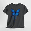 Blue Butterfly Art Unisex Heavy Cotton Tee