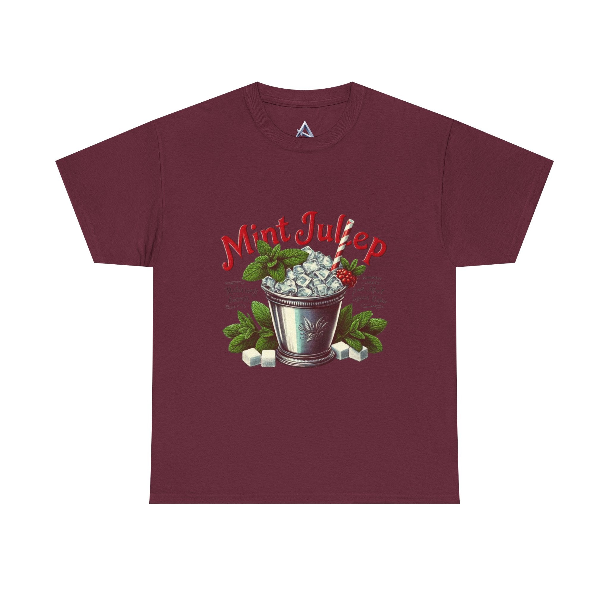 Mint Julep Cocktail Unisex Heavy Cotton Tee