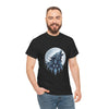 Moonlit Wolf Graphic Unisex Heavy Cotton Tee