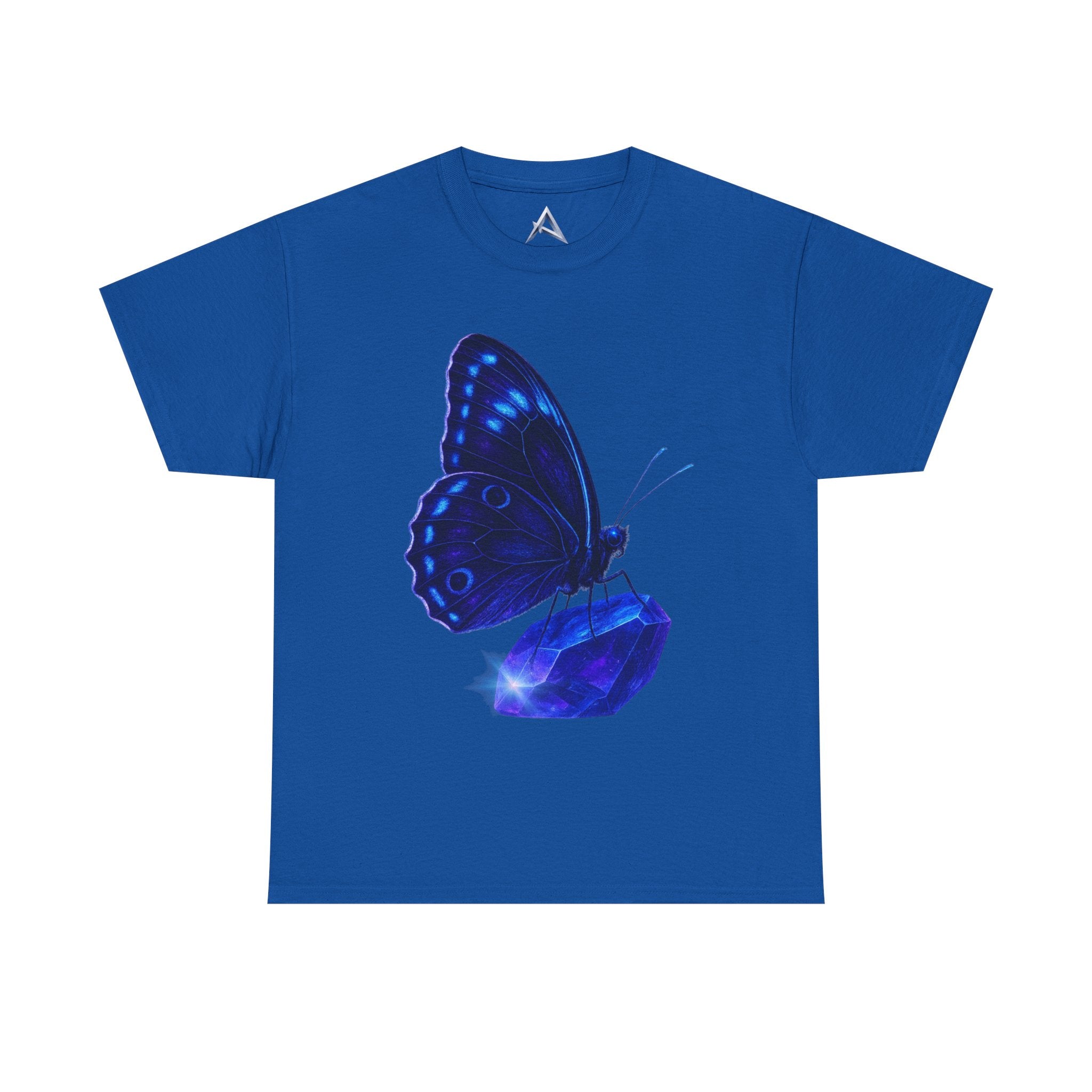 Blue Butterfly Graphic Heavy Cotton Tee