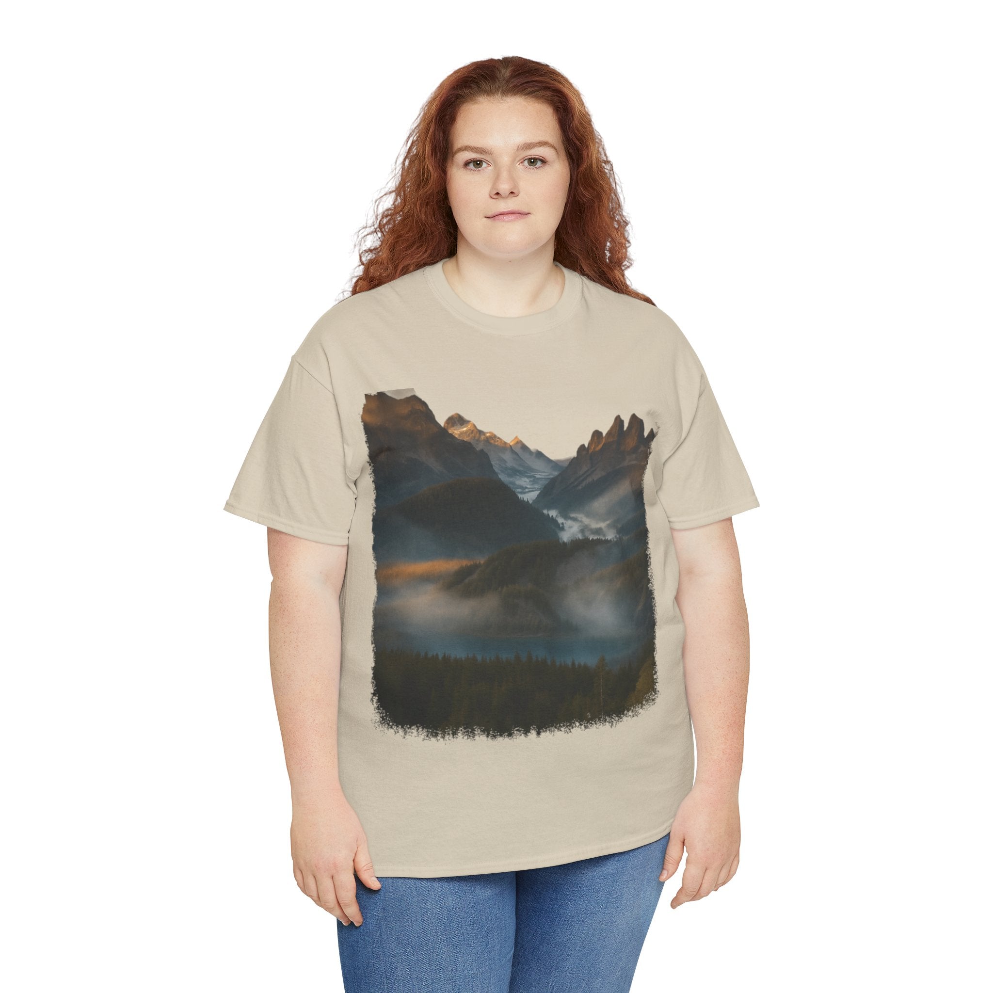 Nature-Inspired Unisex Heavy Cotton Tee, Outdoor, Adventure, Casual Wear, Gift for Nature Lovers, Hiking Merchandise