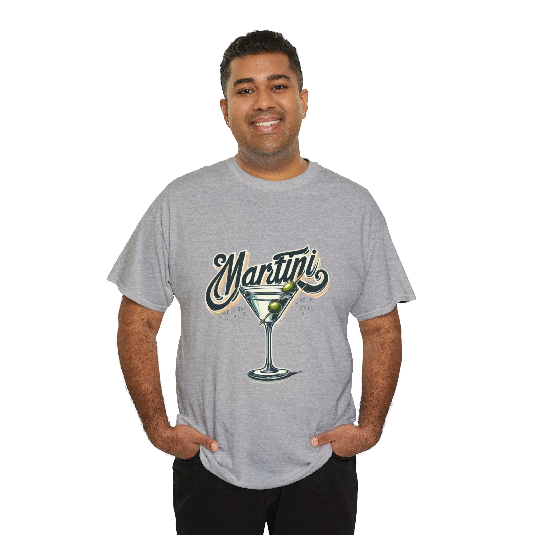 Martini Cocktail Unisex Heavy Cotton Tee