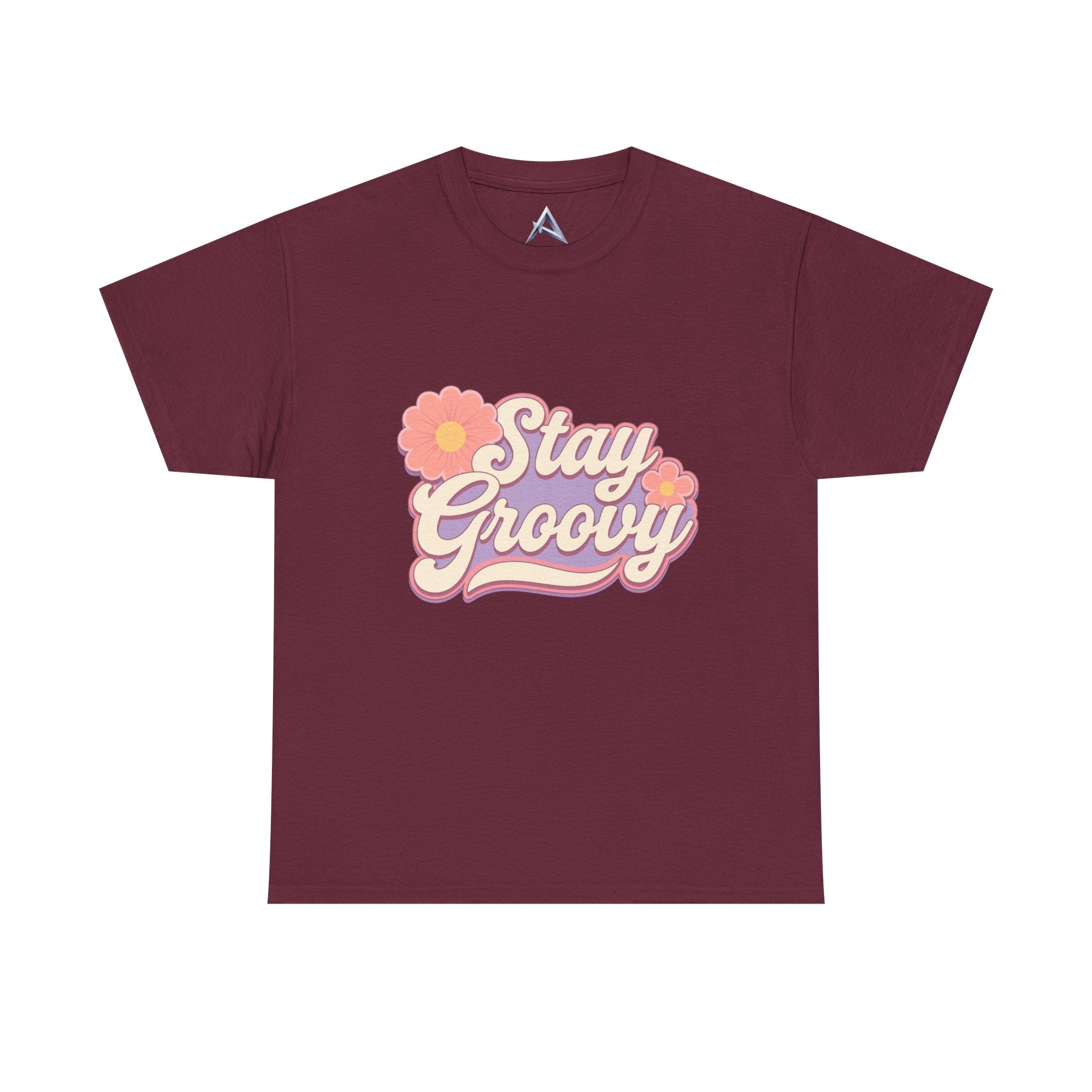 Stay Groovy Retro Unisex Heavy Cotton Tee