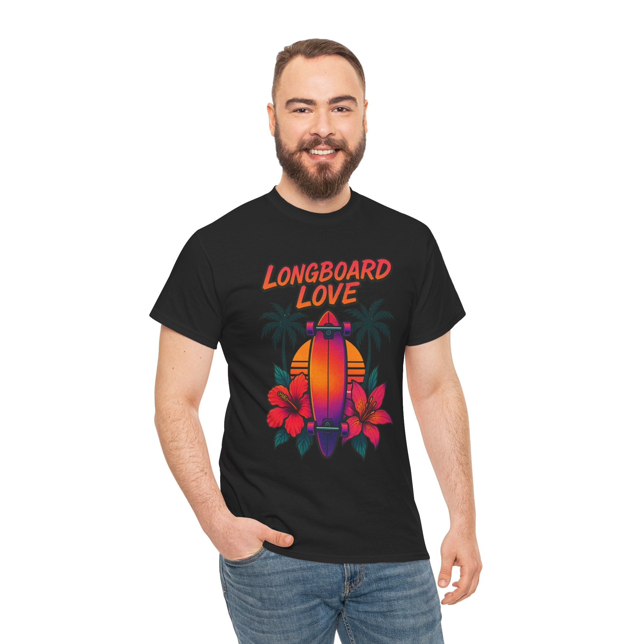 Longboard Love Unisex Heavy Cotton Tee