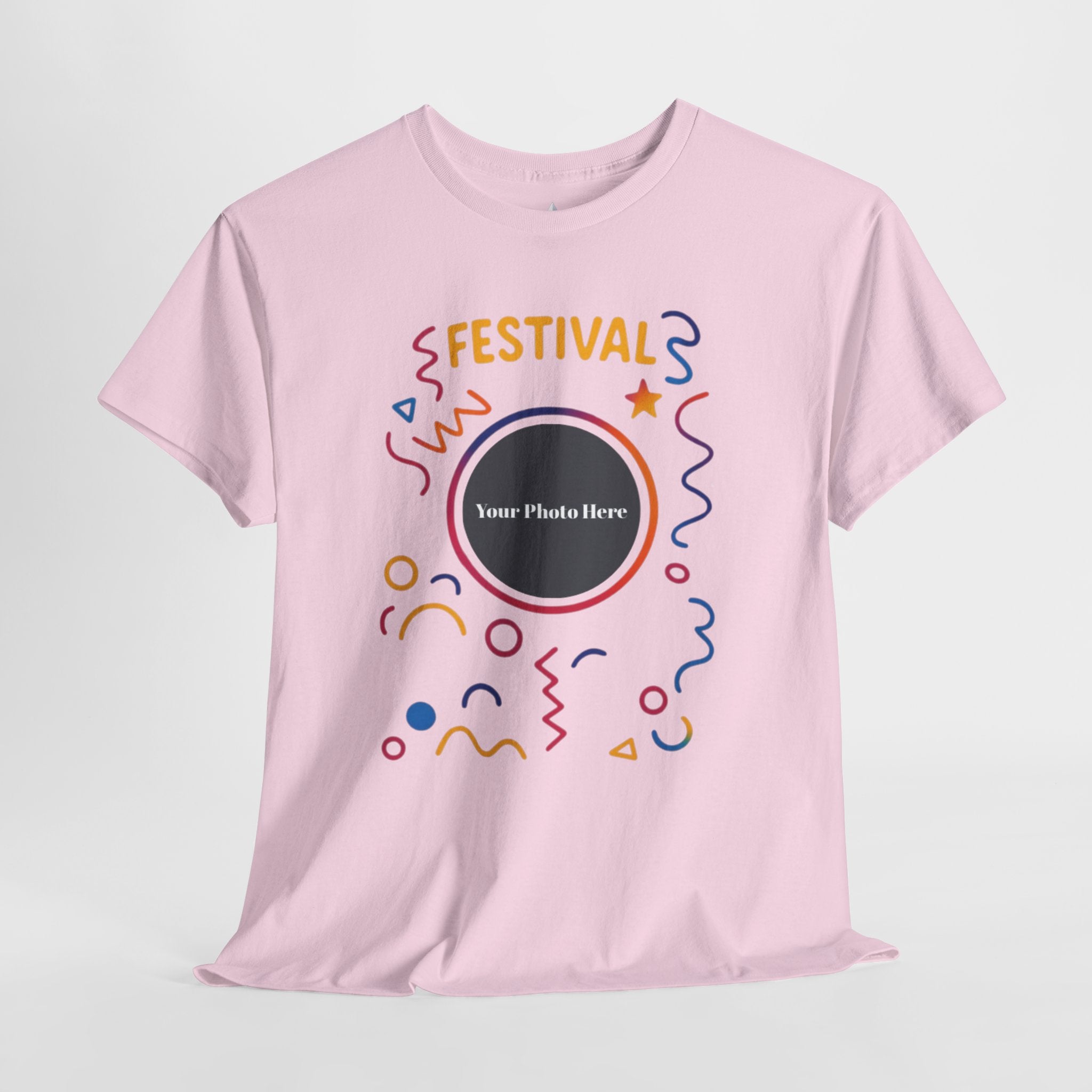 Festival Custom Photo Heavy Cotton Tee