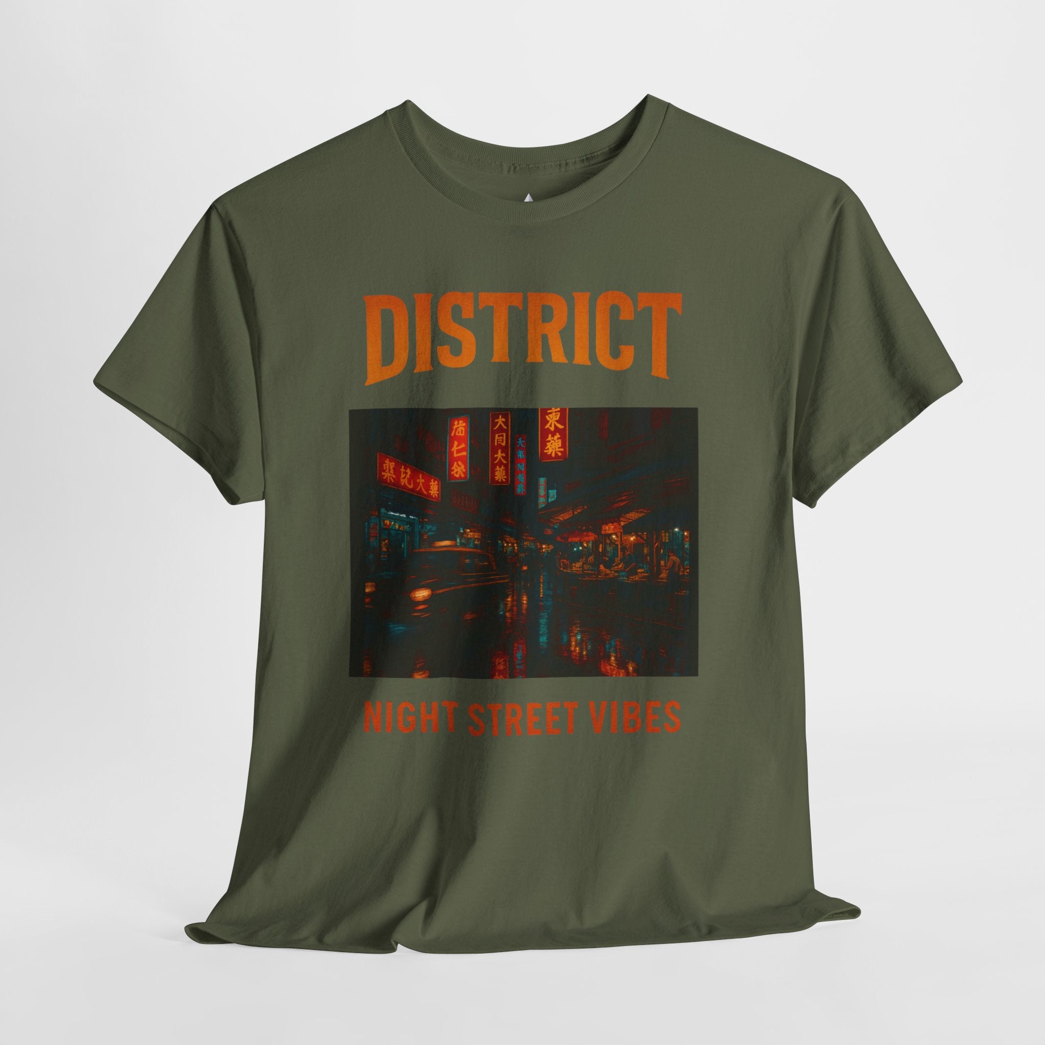 District Night Street Vibes Unisex Heavy Cotton Tee