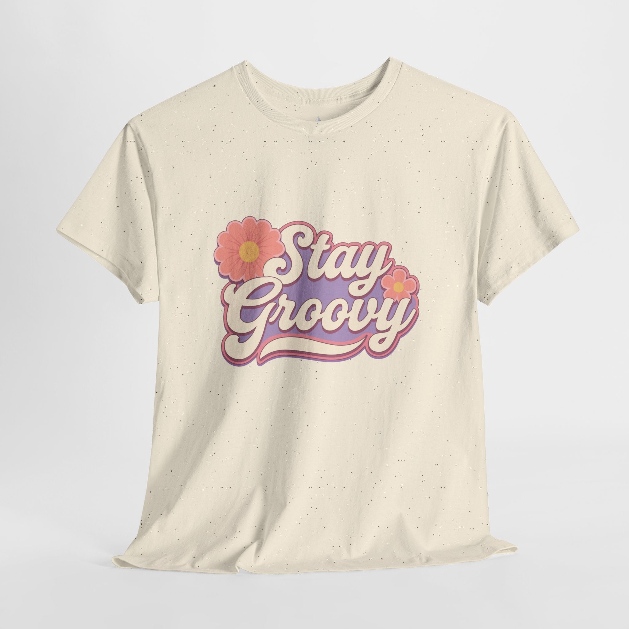 Stay Groovy Retro Unisex Heavy Cotton Tee