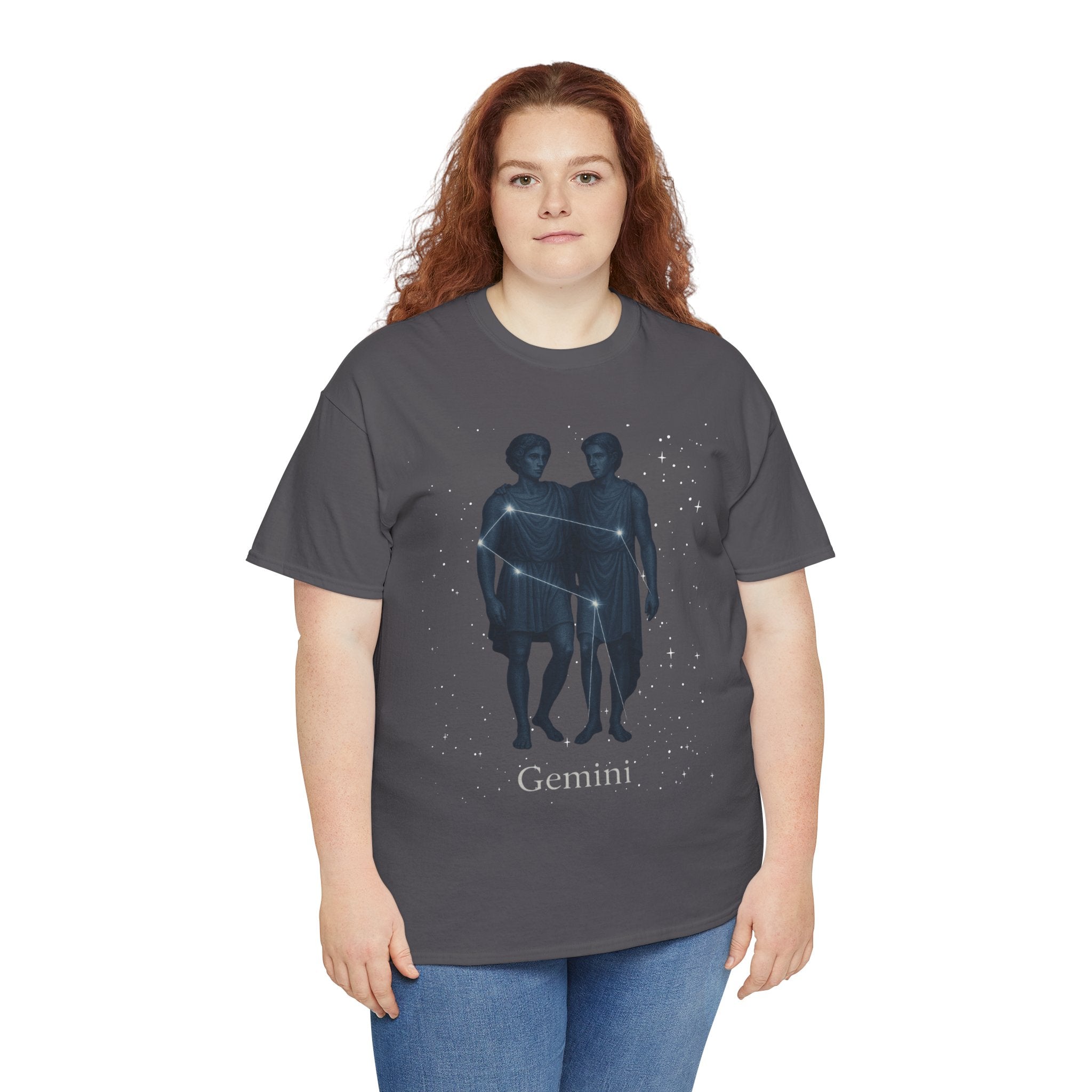 Gemini Constellation Unisex Heavy Cotton Tee