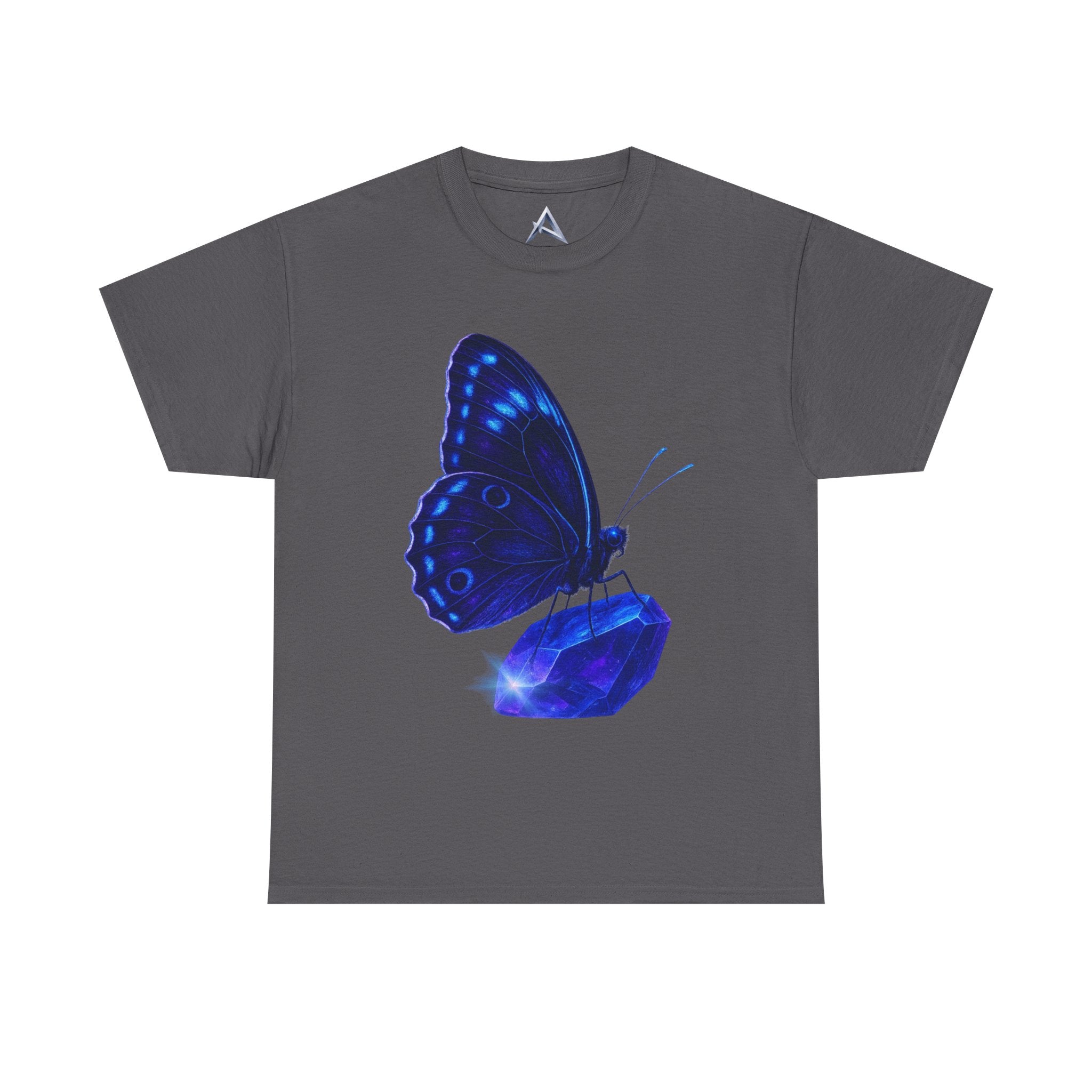Blue Butterfly Graphic Heavy Cotton Tee