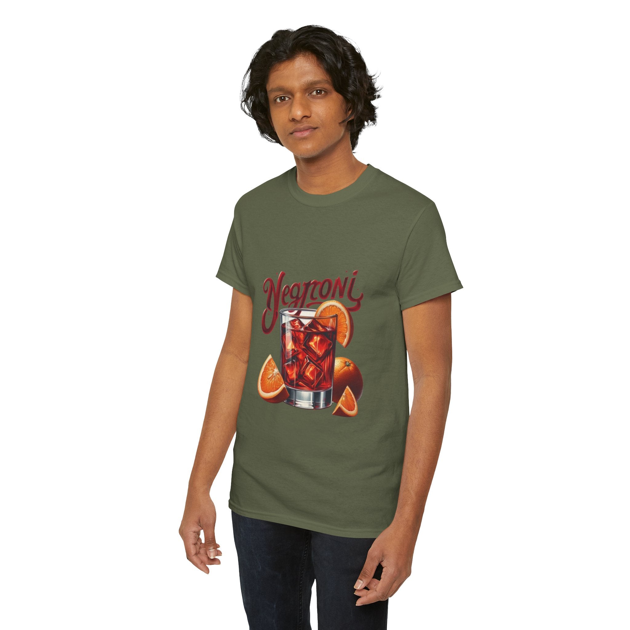 Negroni Cocktail Unisex Heavy Cotton Tee