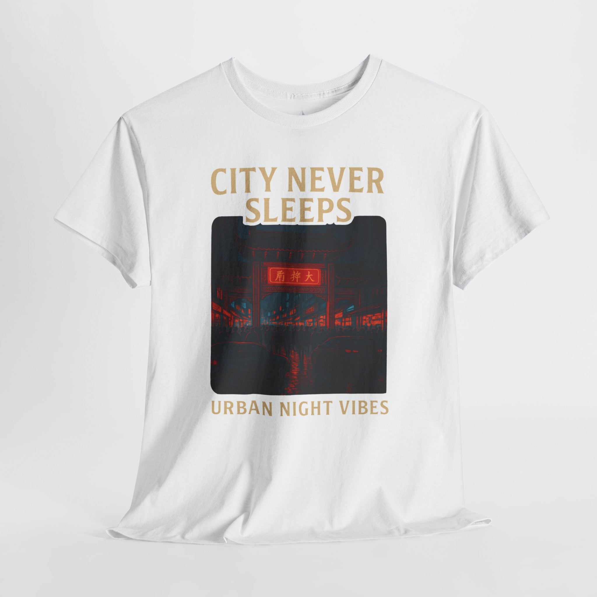 Urban City Night Vibes Unisex Heavy Cotton Tee