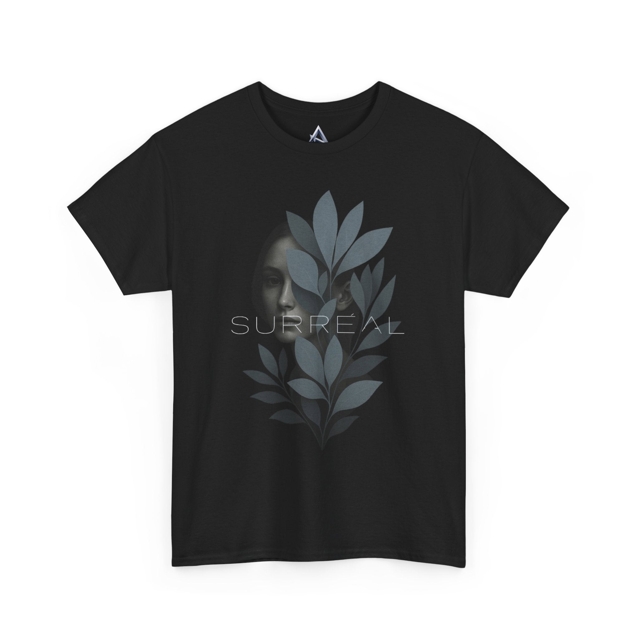 Surreal Leafy Face Heavy Cotton Tee