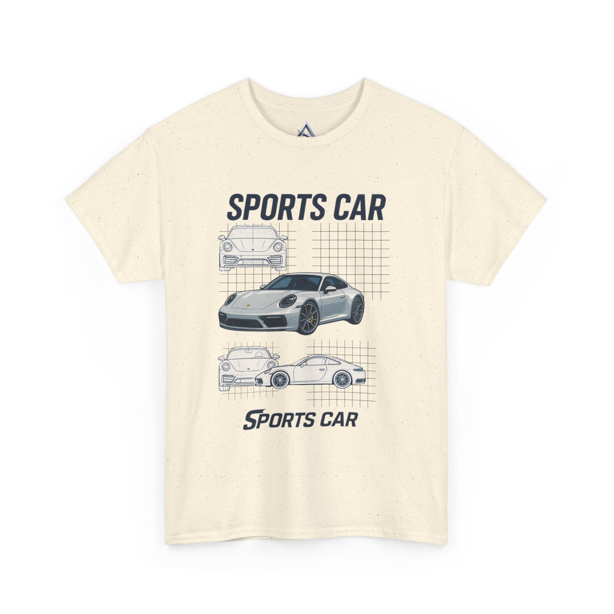 Sporty Car Graphic Heavy Cotton Tee