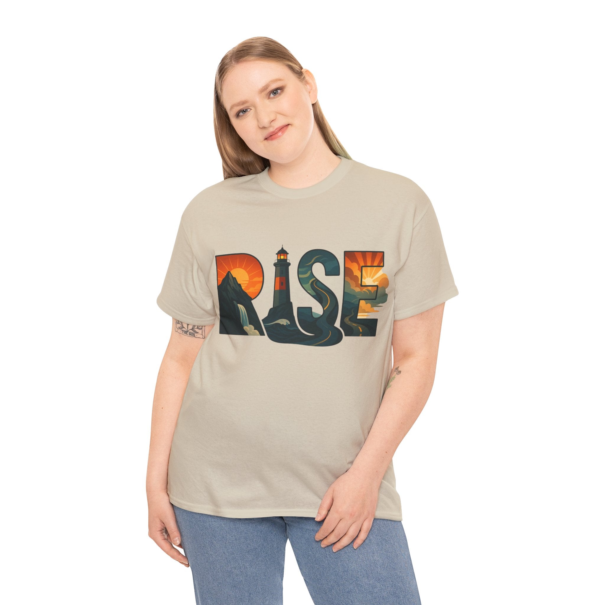 Inspire with the RISE Unisex Heavy Cotton Tee