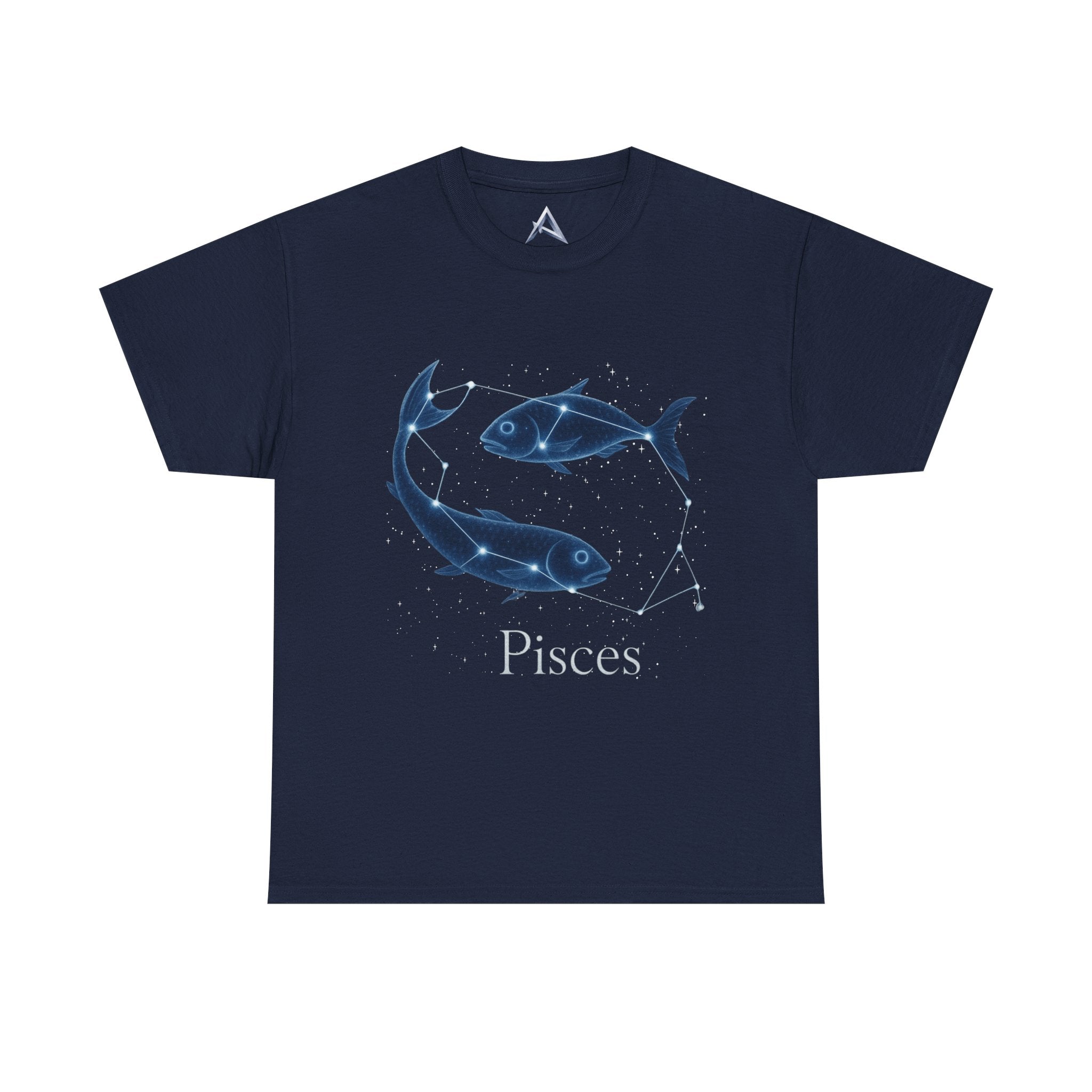 Pisces Zodiac Astrology Unisex Heavy Cotton Tee