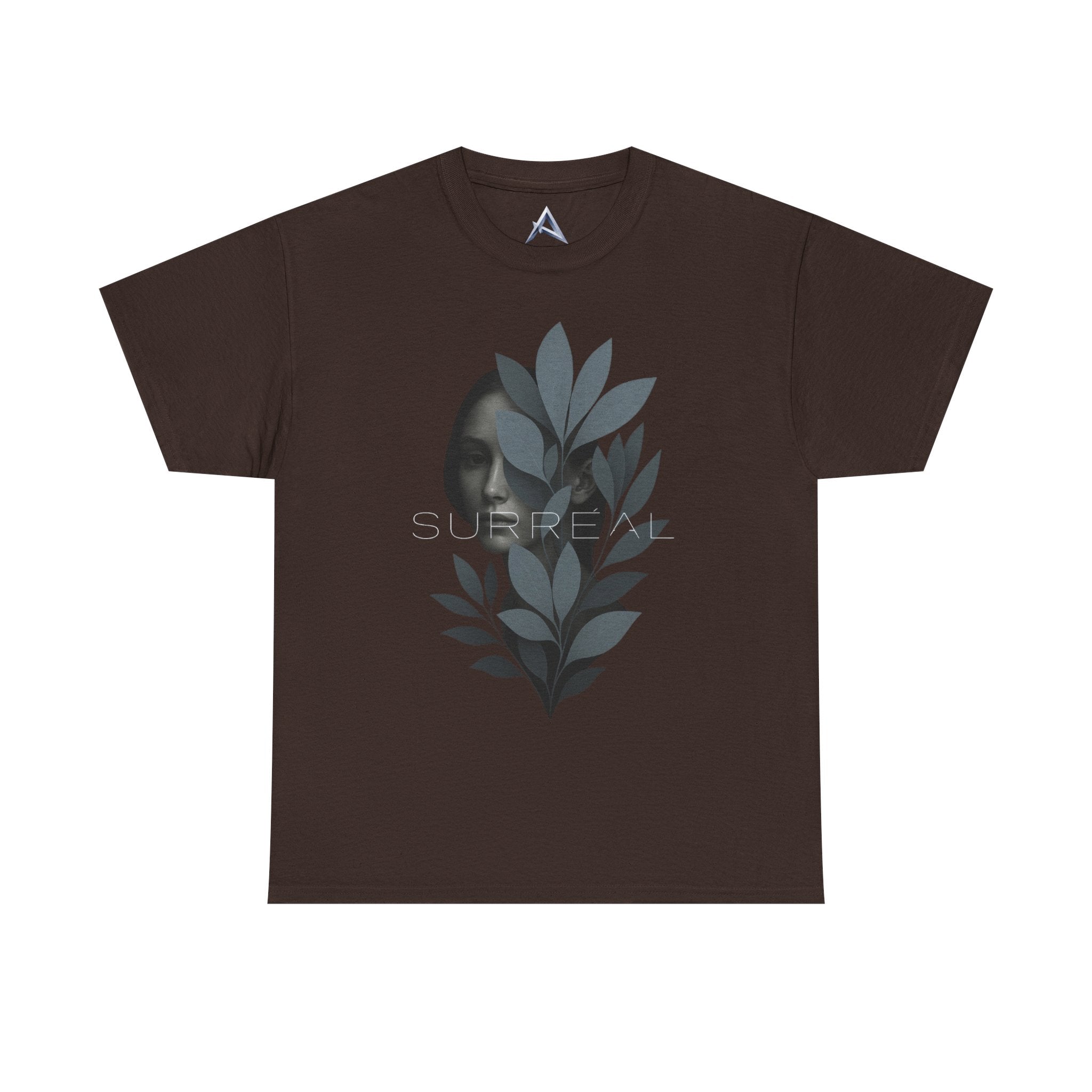 Surreal Leafy Face Heavy Cotton Tee
